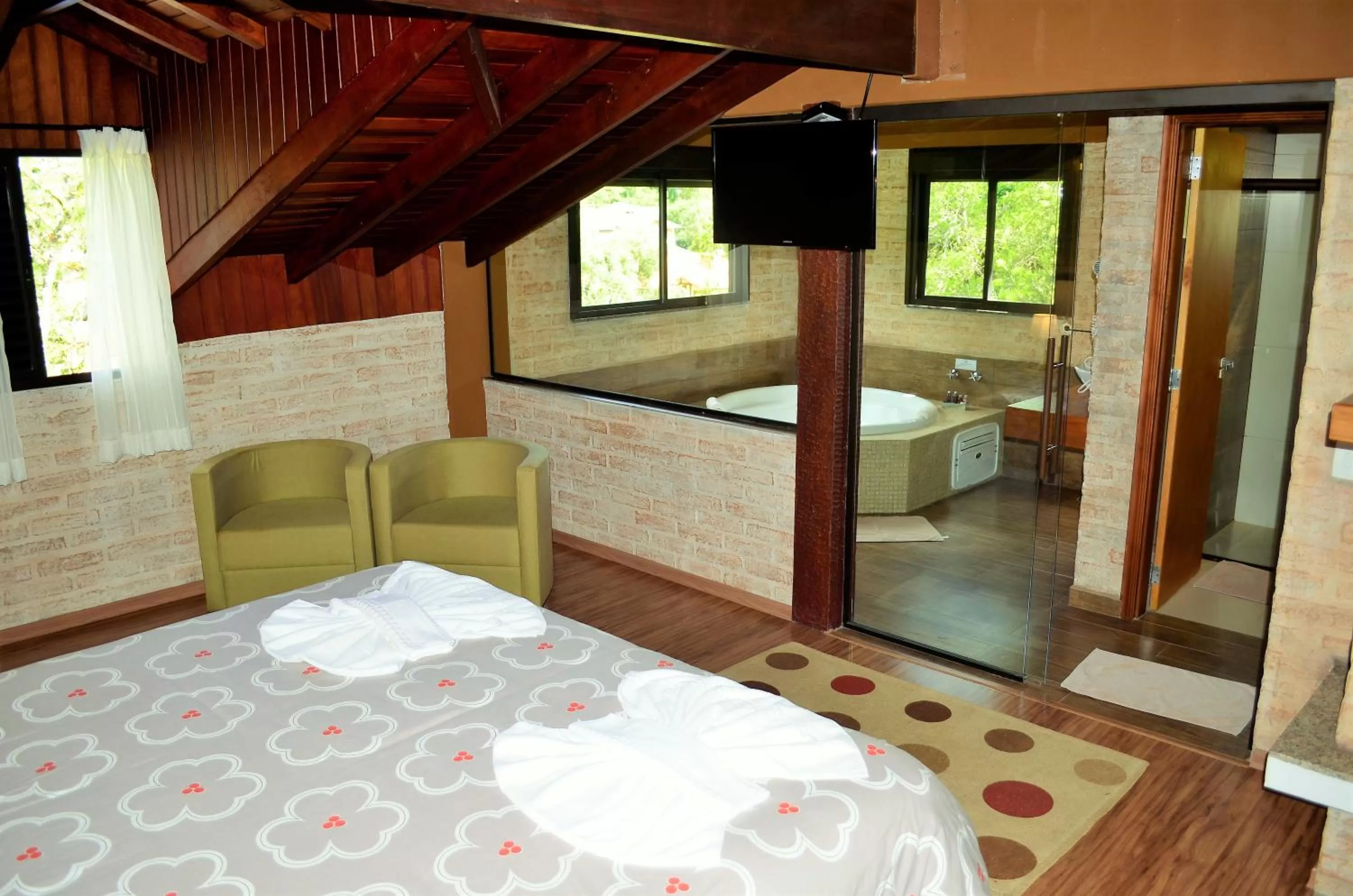 Bed in Pousada Toca Da Coruja