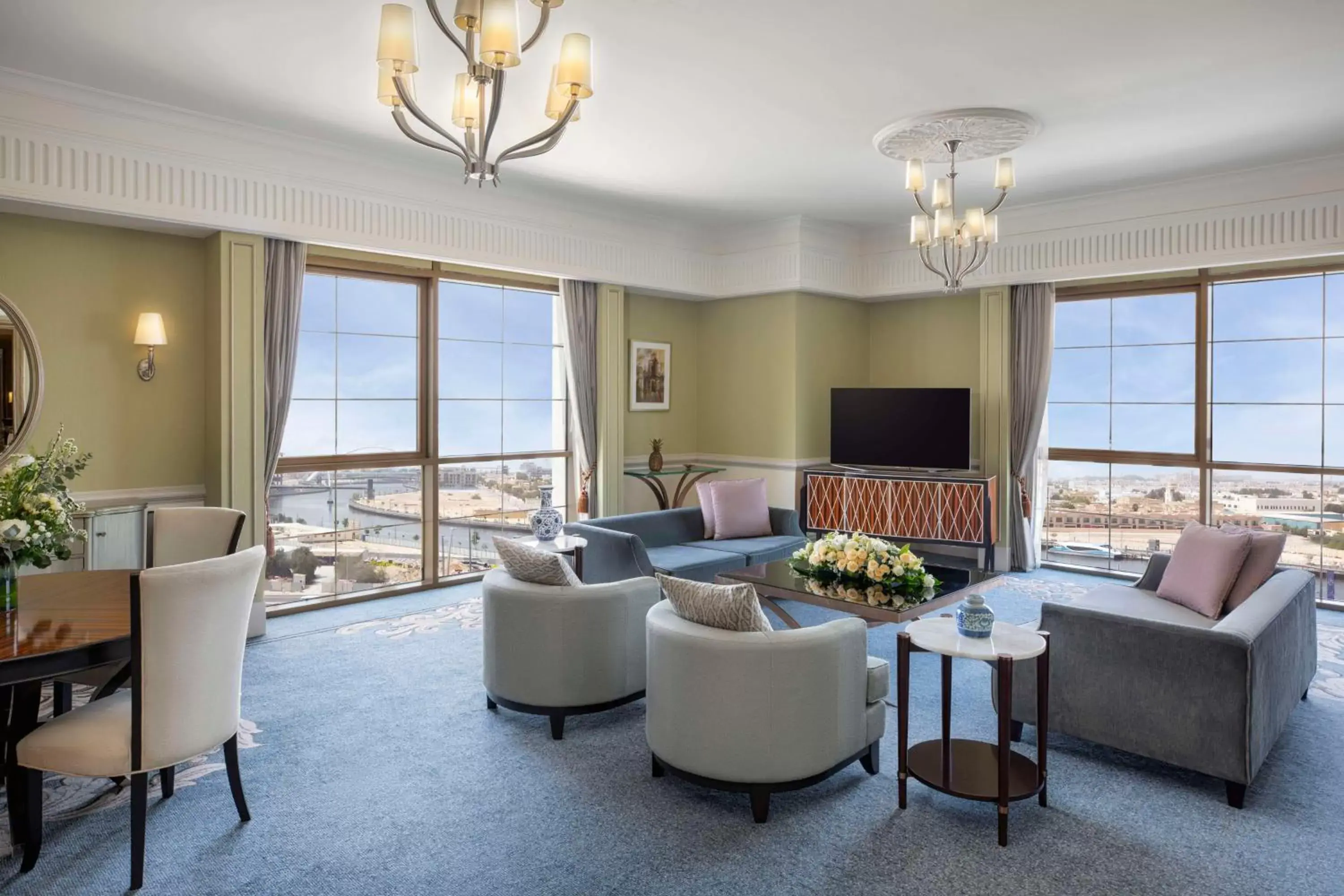 Living room, Seating Area in Habtoor Palace Dubai, LXR Hotels & Resorts