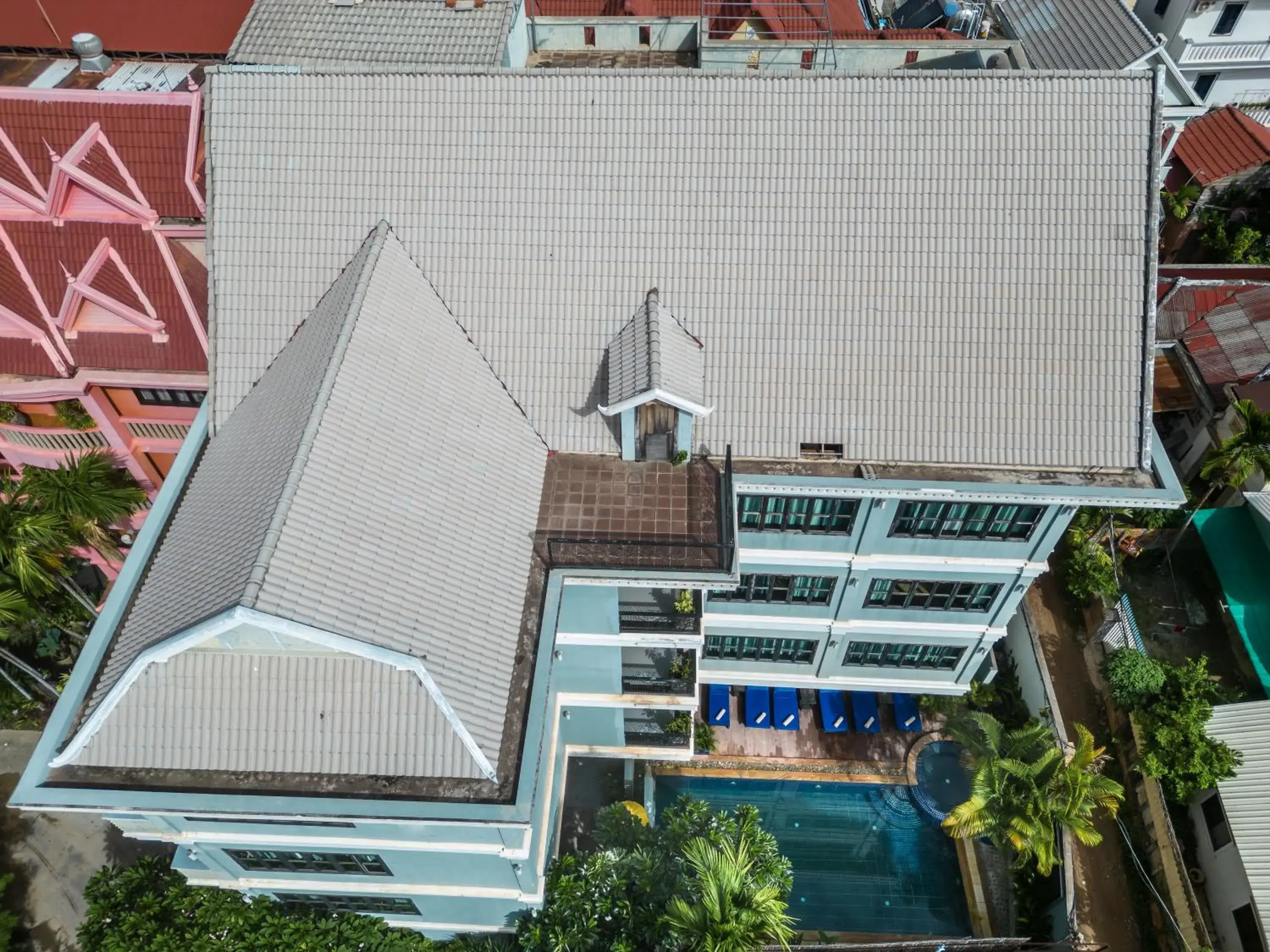 Property building, Bird's-eye View in Siem Reap Comforts Hostel