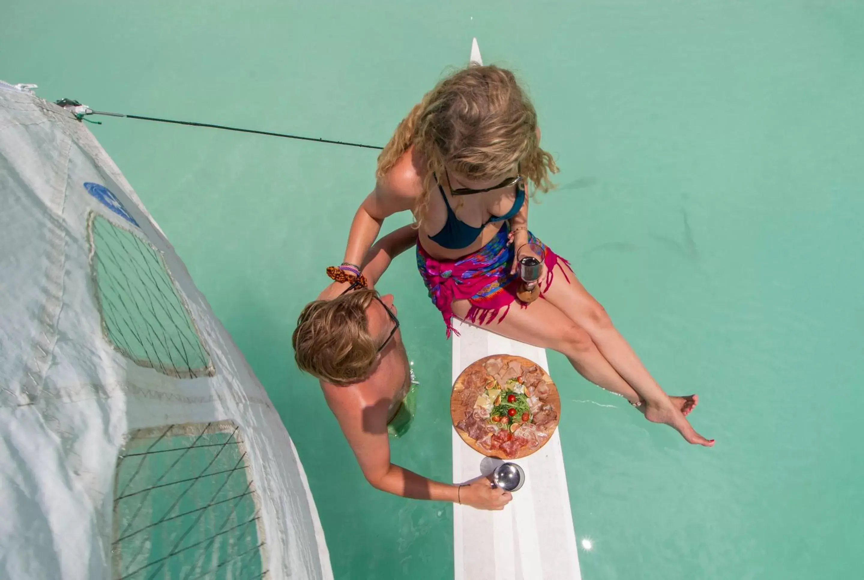 Off site, Children in El Búho Lagoon Bacalar