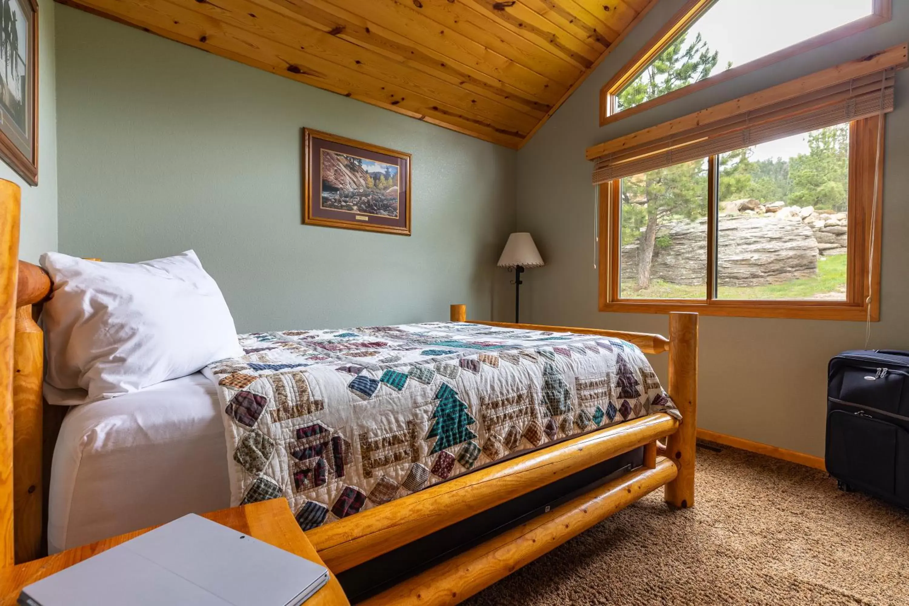 Bed in Lodge at Palmer Gulch