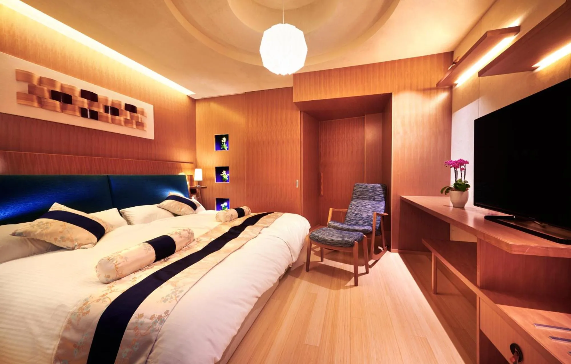 Photo of the whole room, Bed in Honjin Hiranoya Kachoan