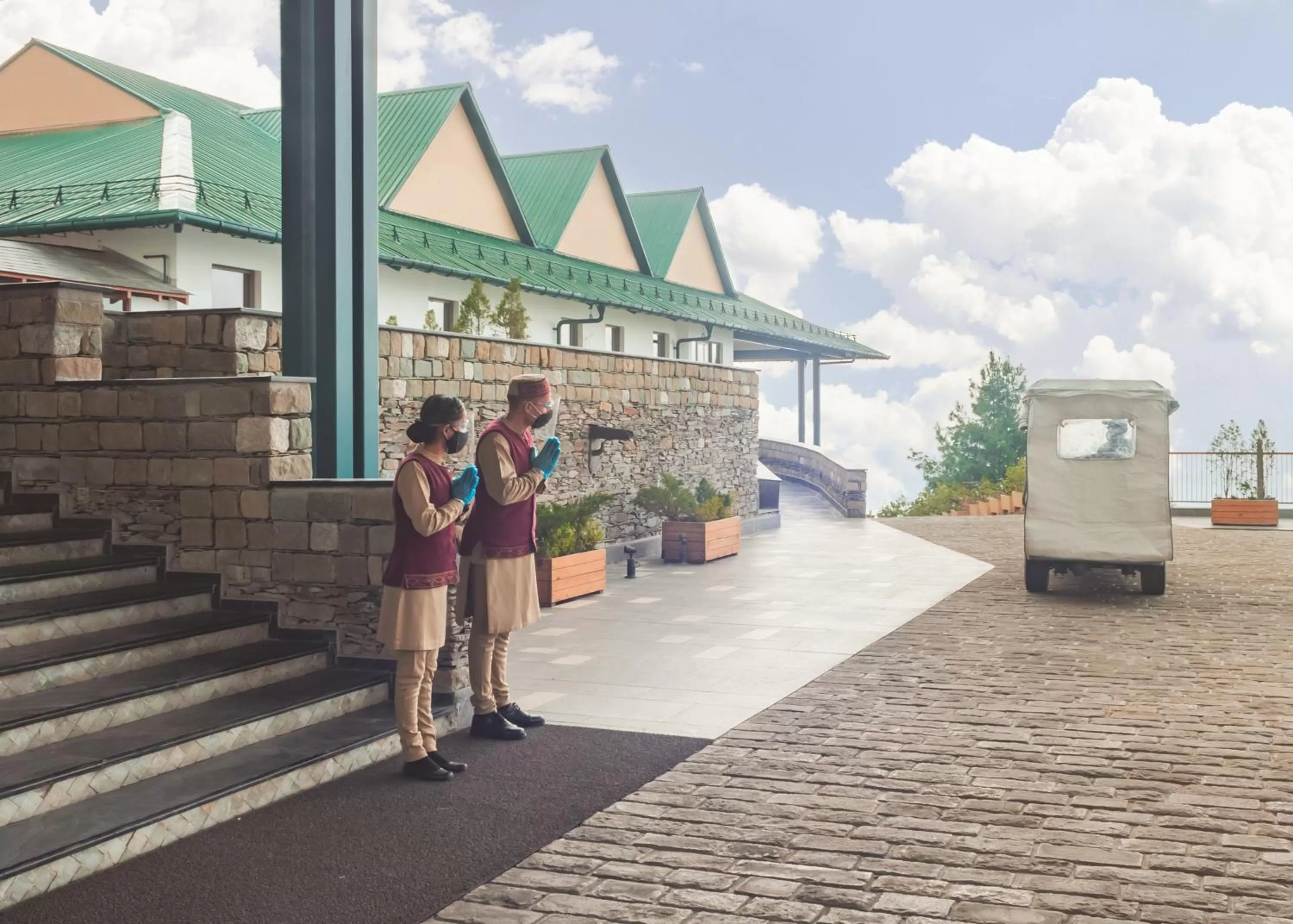 Parking in Taj Theog Resort & Spa Shimla