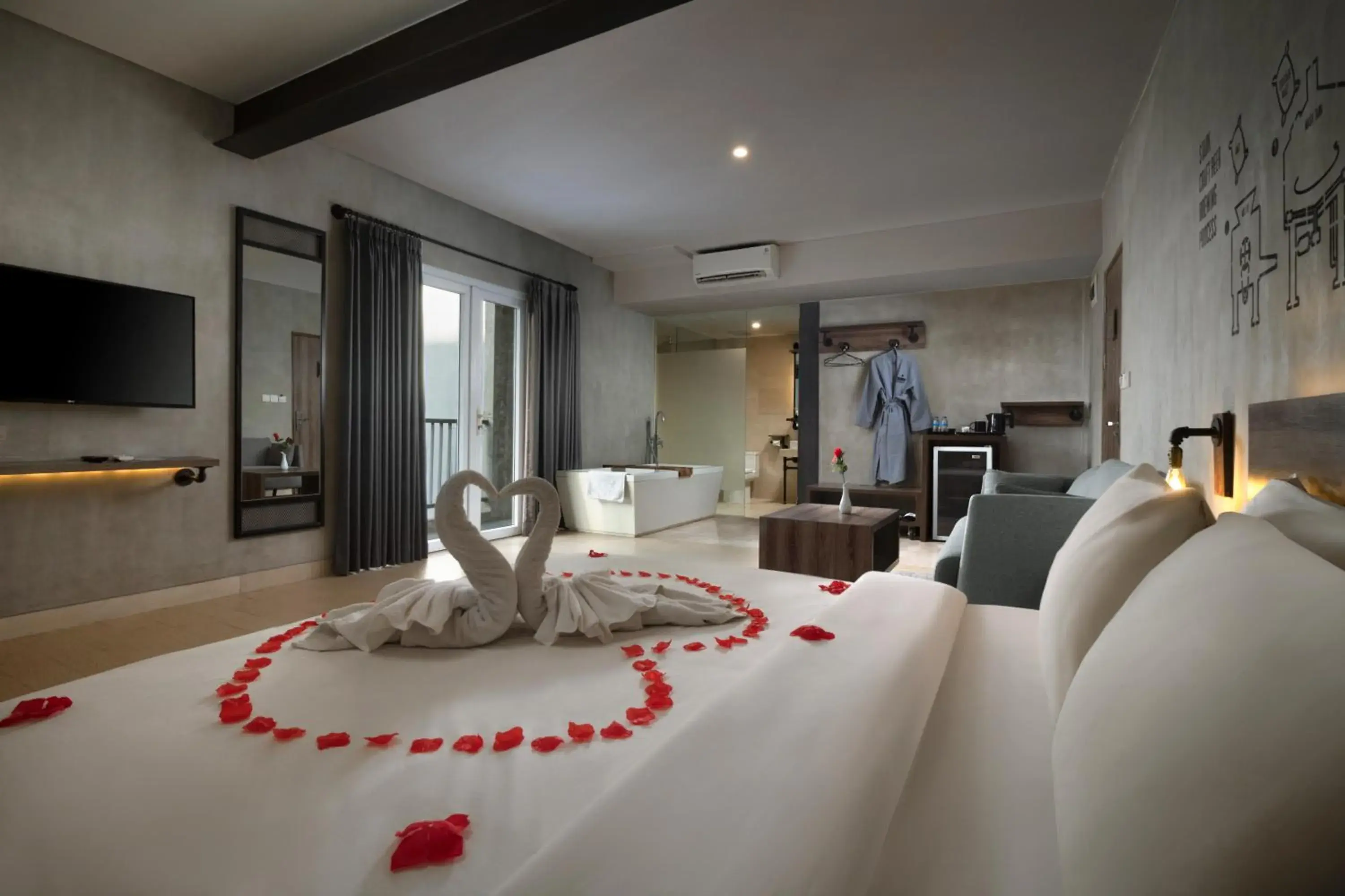 Bedroom in Stark Boutique Hotel and Spa Bali