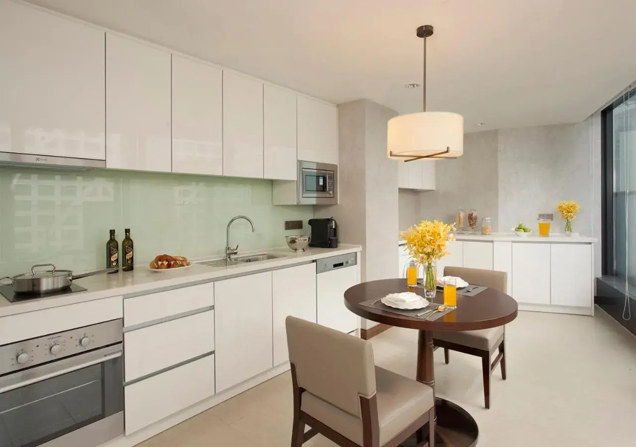 Kitchen or kitchenette, Kitchen/Kitchenette in Ascott Raffles City Chengdu Serviced Apartments