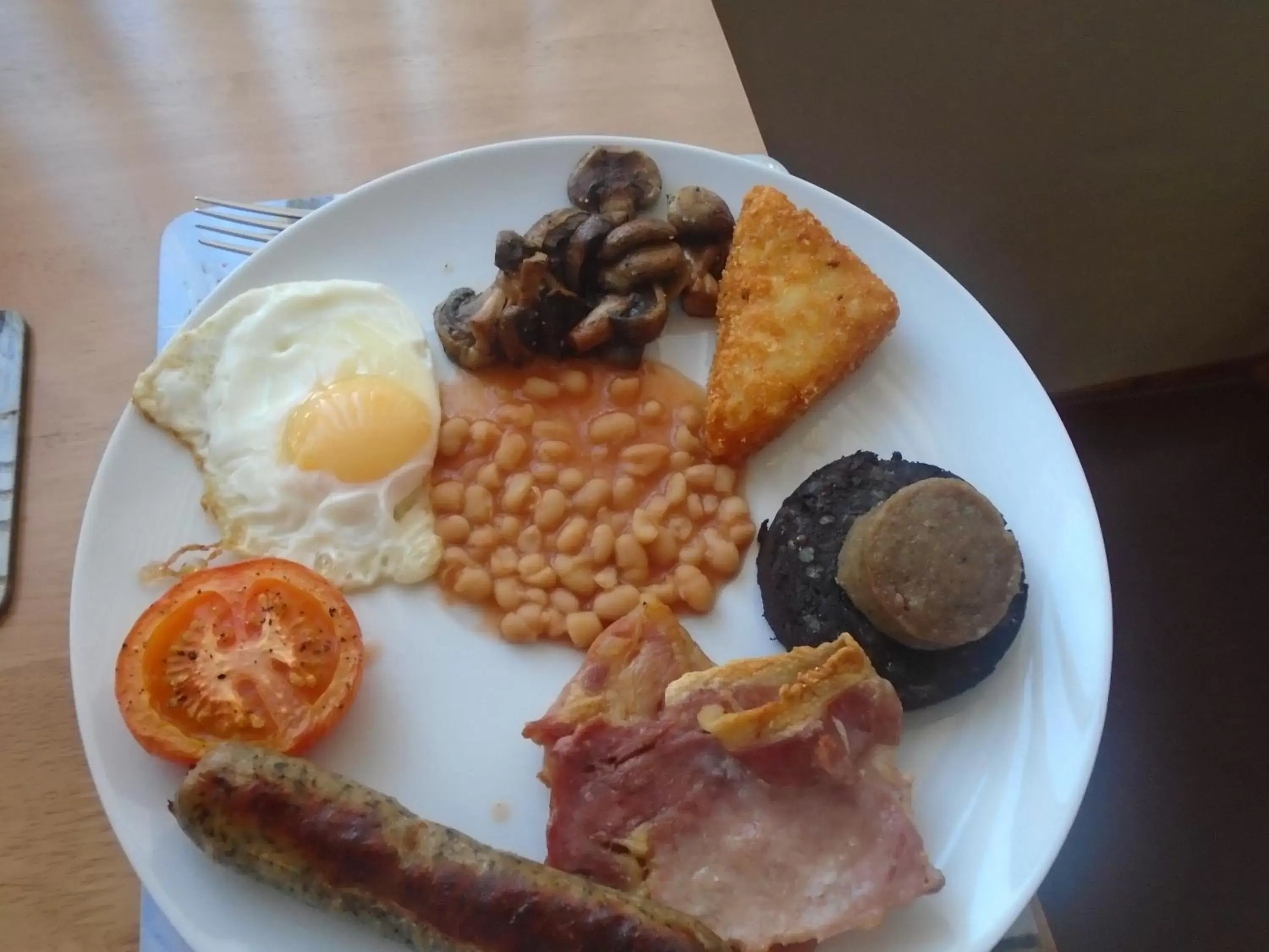 English/Irish breakfast, Food in Trevarrian Lodge