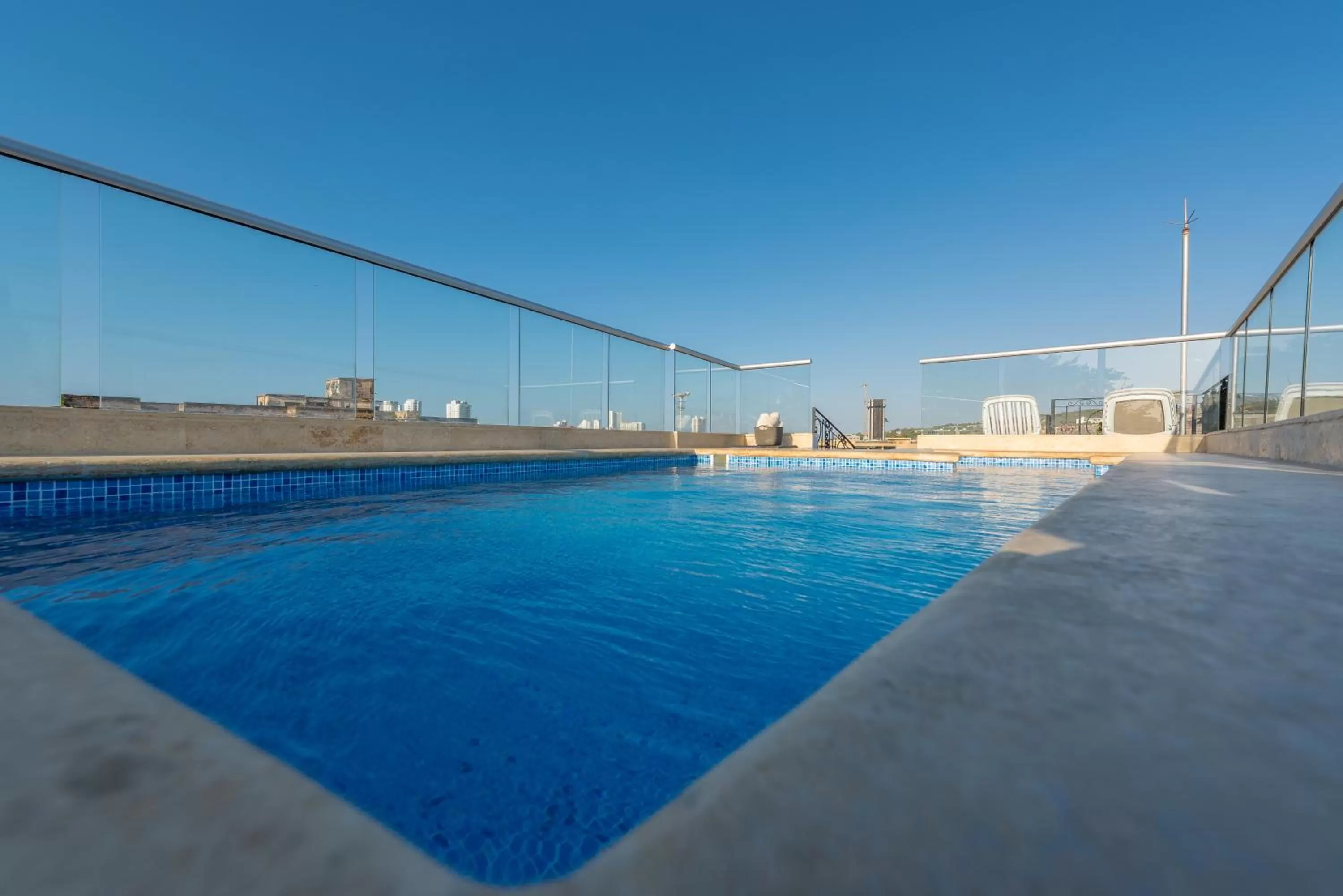 Swimming pool in Getsemani Cartagena Hotel