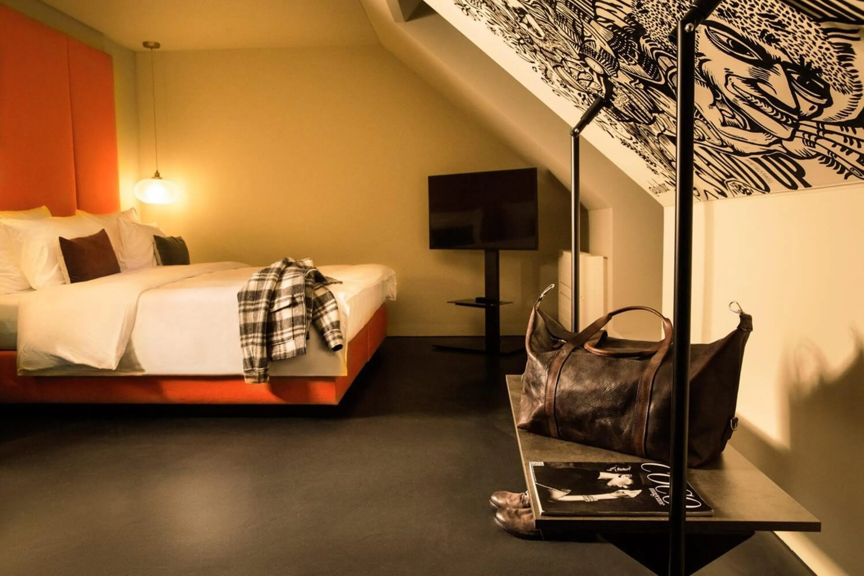 Bedroom, Bed in JAMS Music Hotel Munich