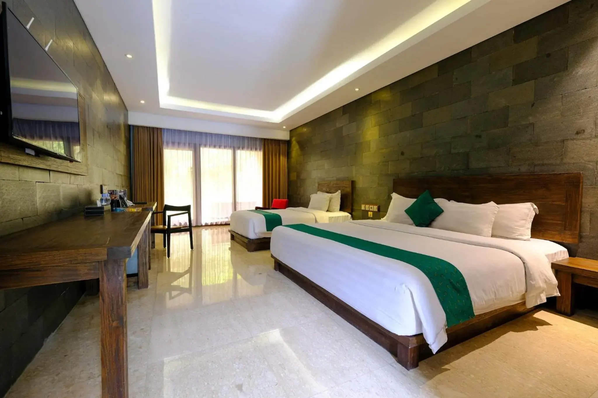 Bed in The Westlake Resort Yogya