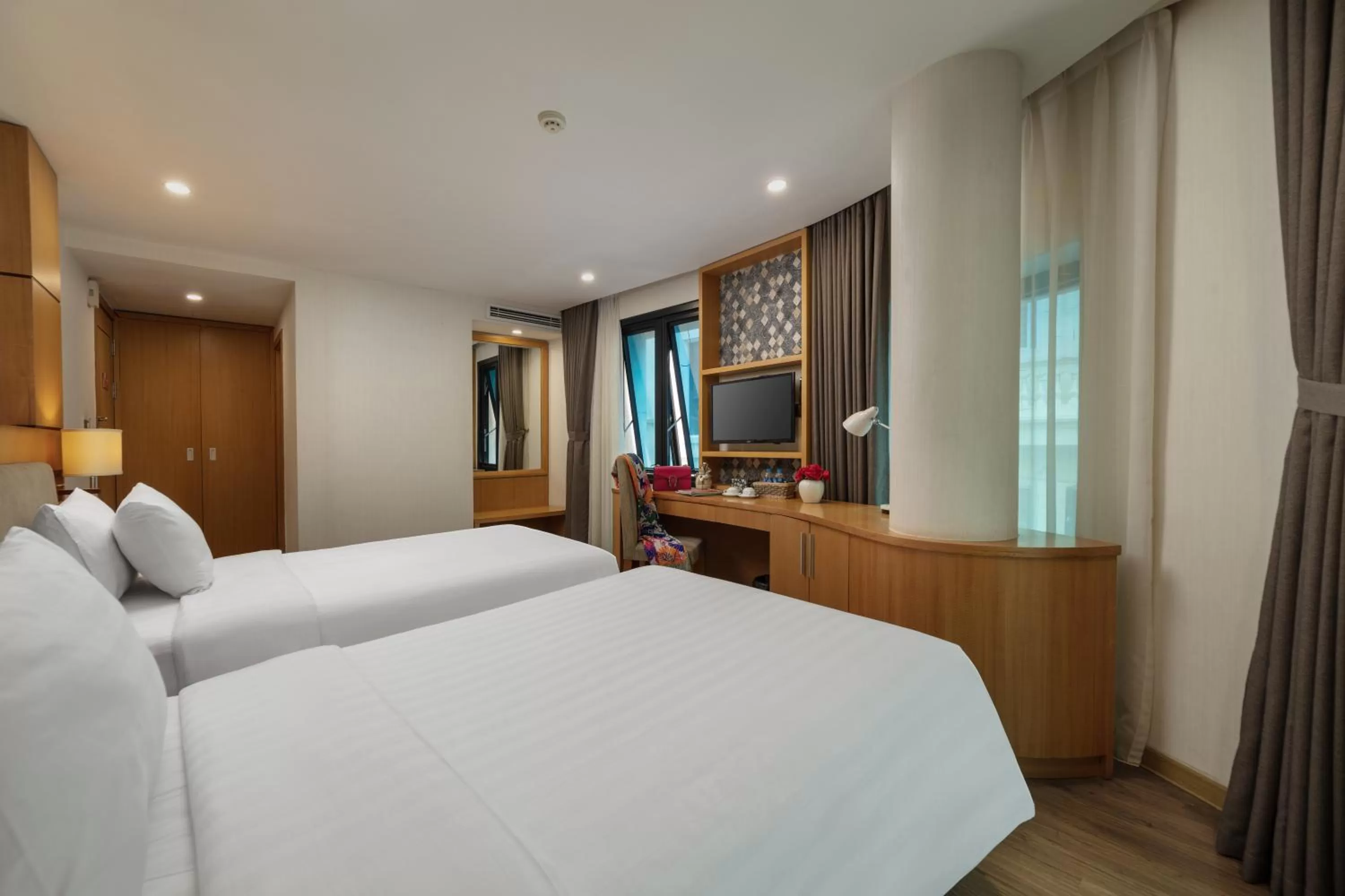 Bed in HALO HANOI HOTEL