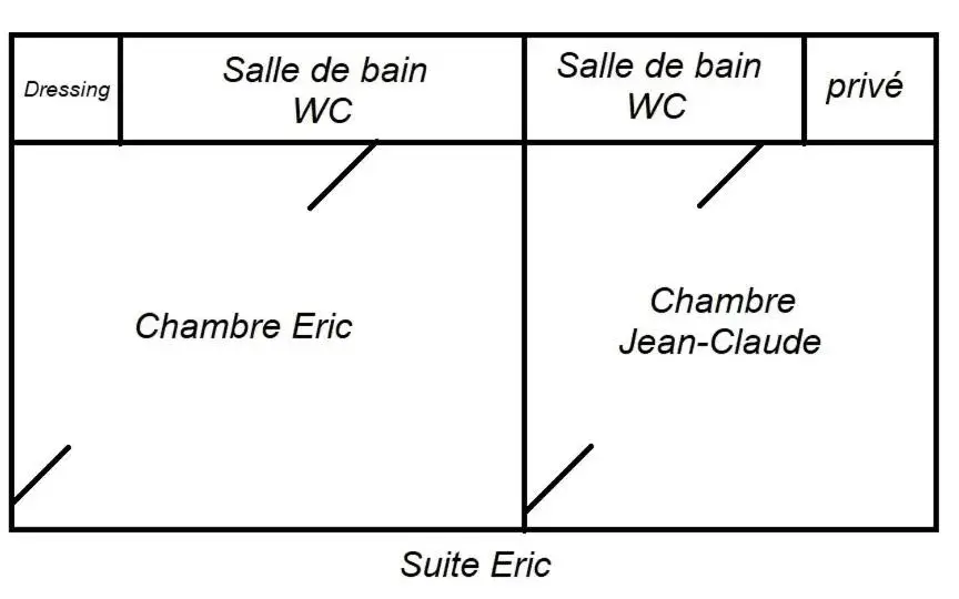 Floor Plan in Chez Florence et Sylvain de Loudun