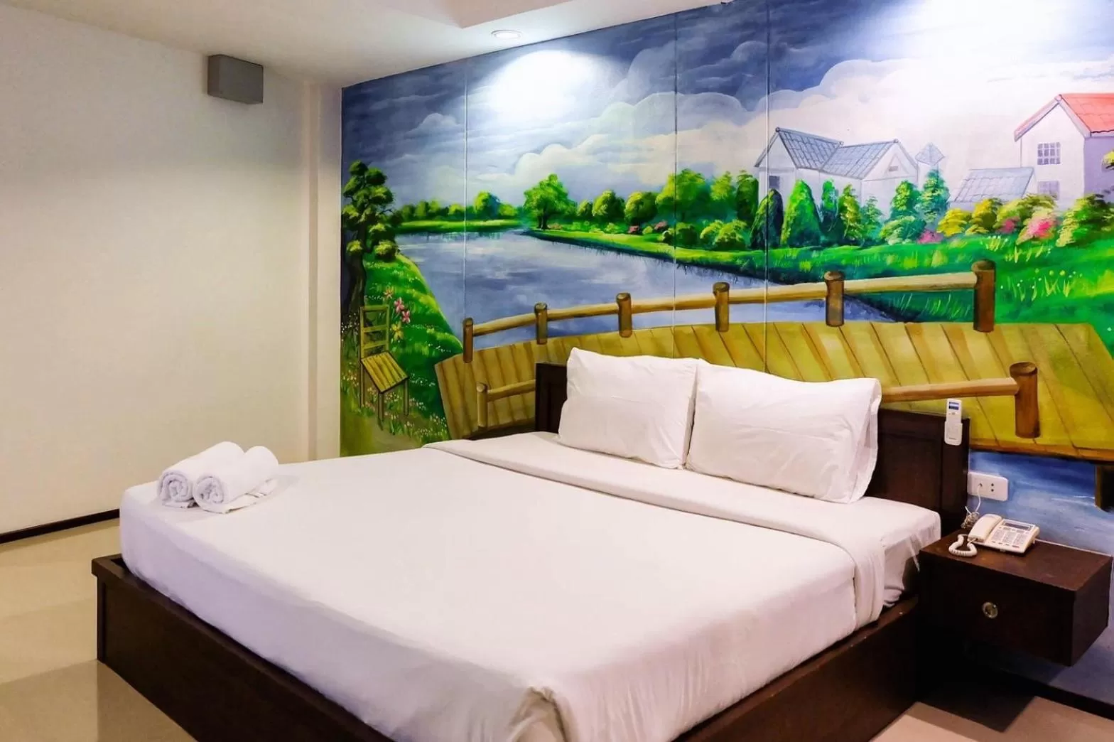 Bed in Fun-D City View SHA Plus