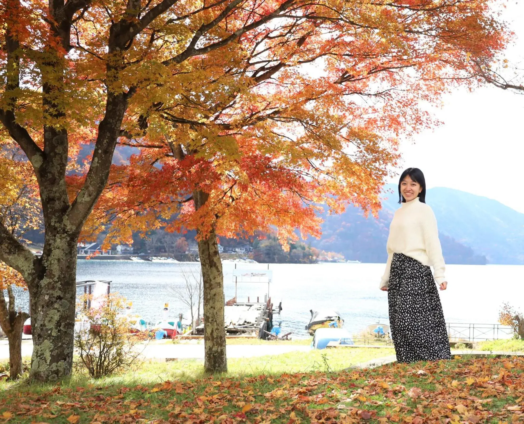 Lake view in Hatago Nagomi Hot Spring Hotel