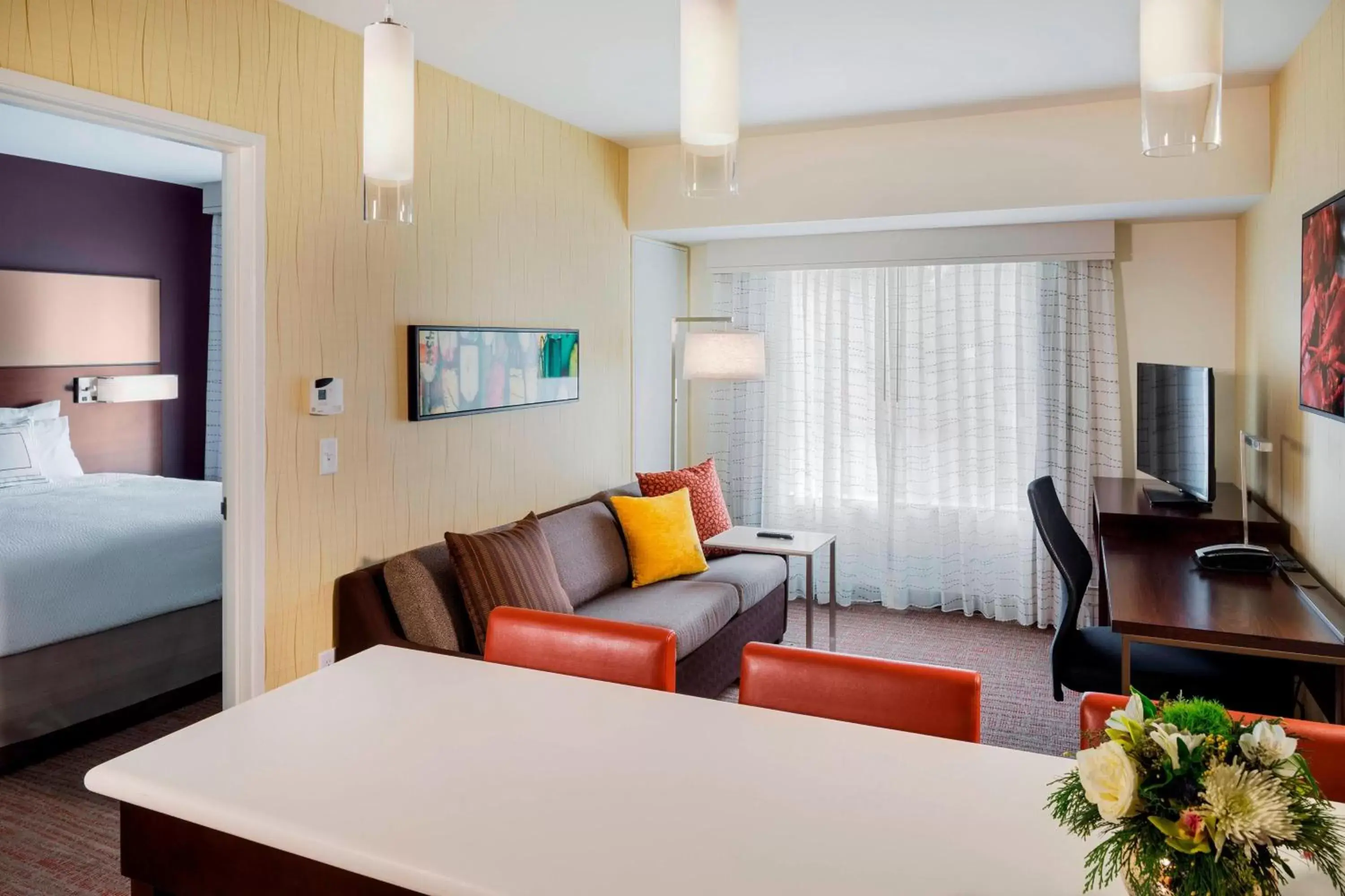 Living room, Seating Area in Residence Inn by Marriott Bath Brunswick Area