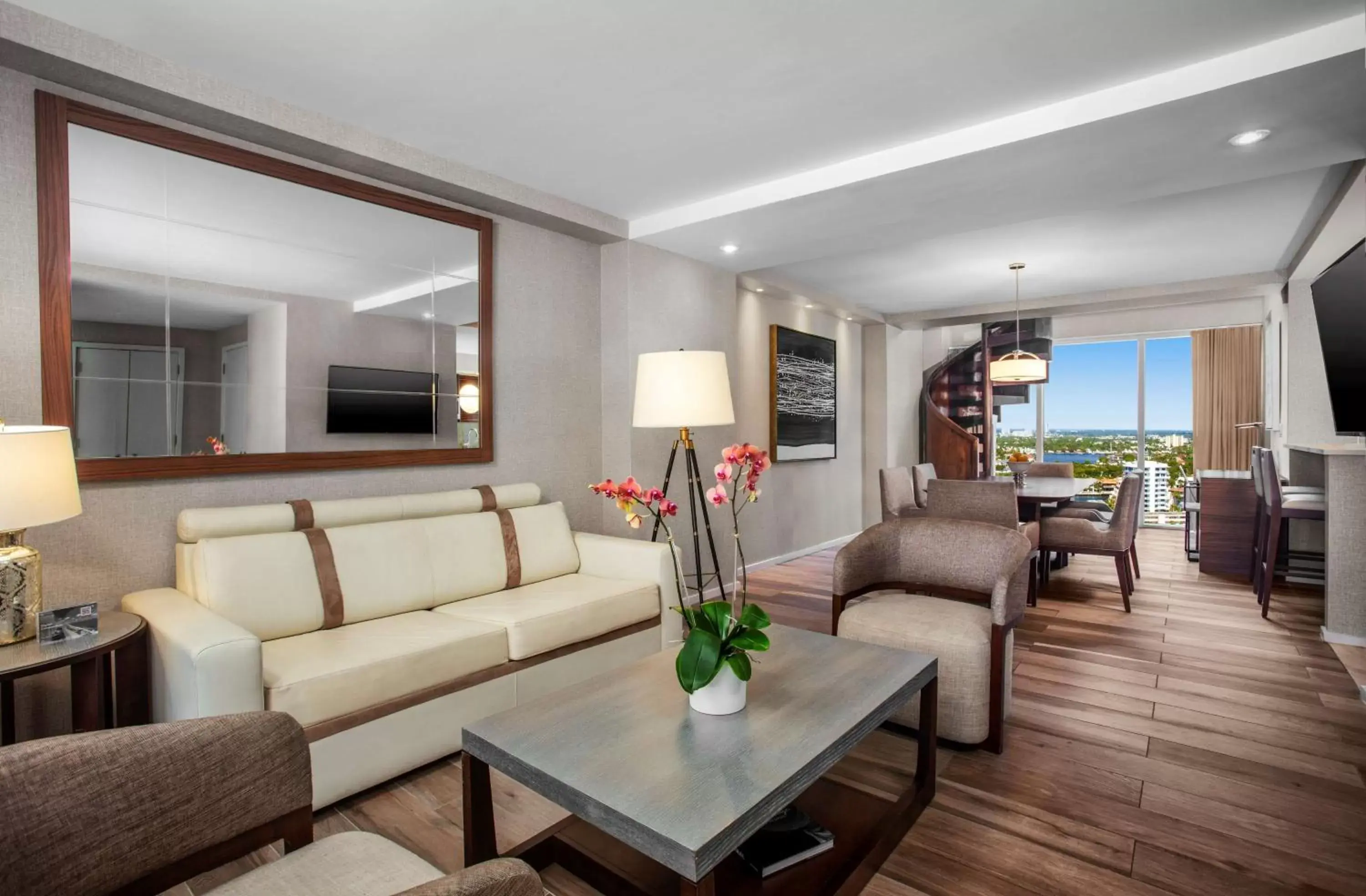 Living room, Seating Area in Conrad Fort Lauderdale Beach