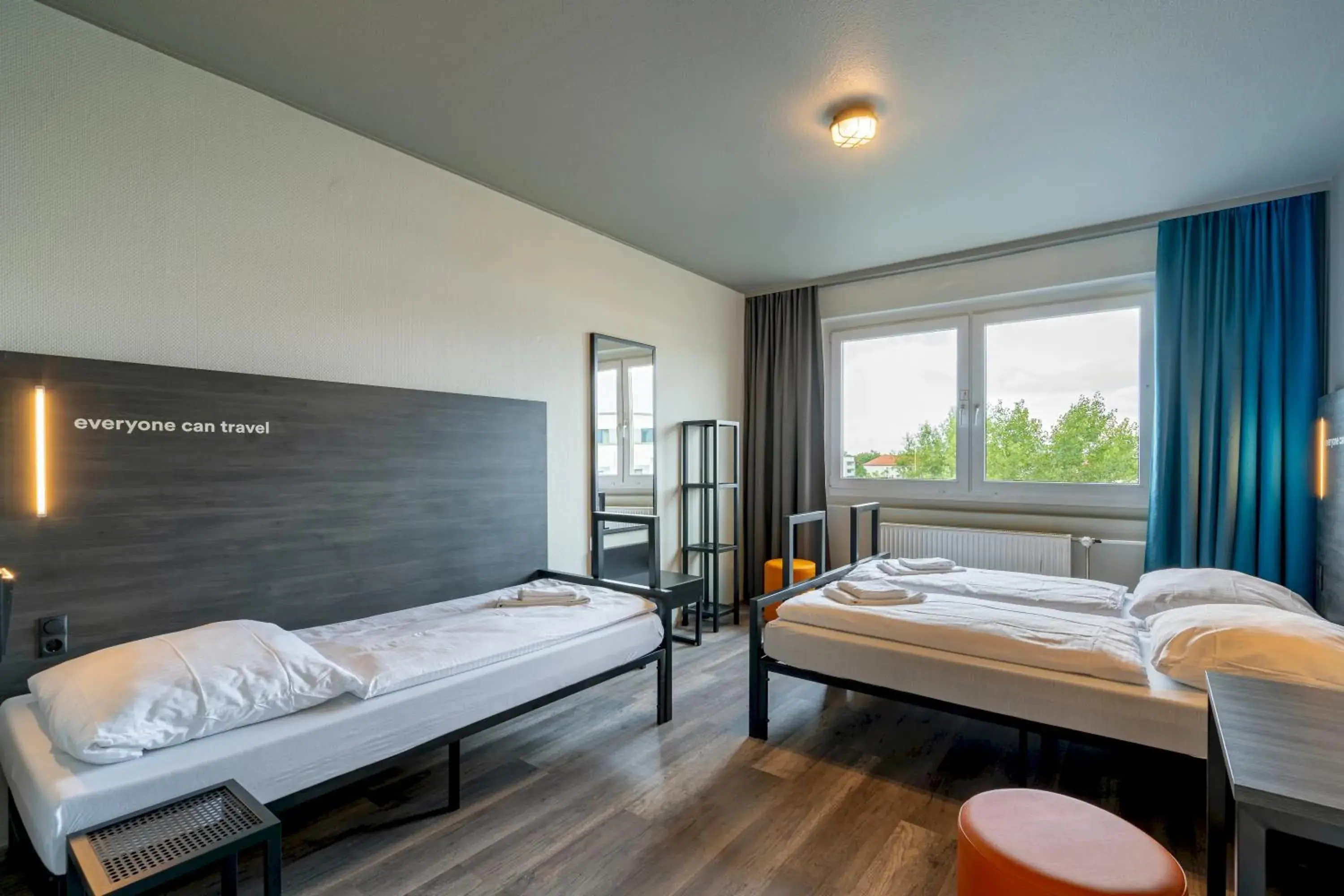 Photo of the whole room, Bed in A&o Berlin Kolumbus