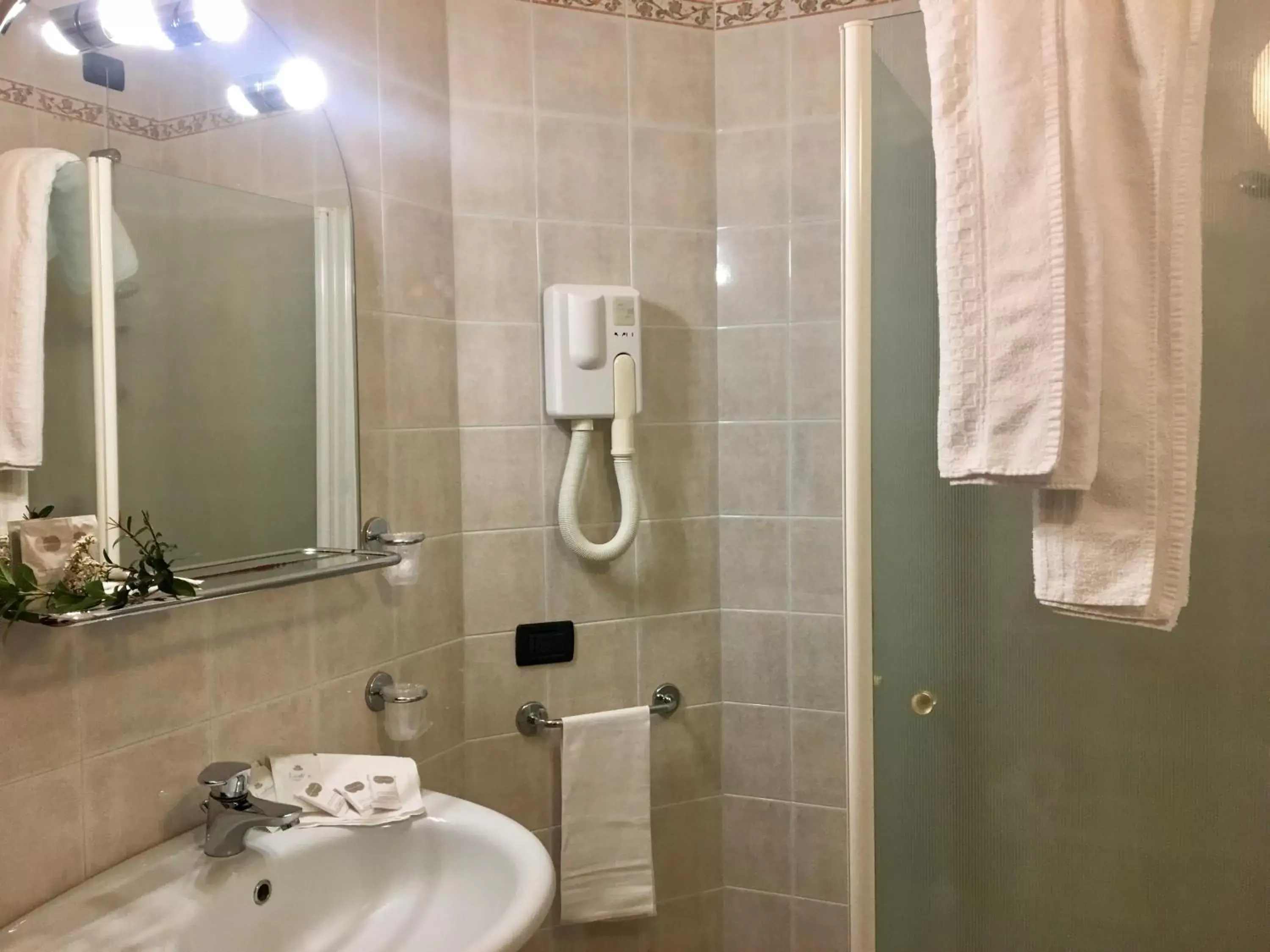 Shower, Bathroom in Hotel Kristall