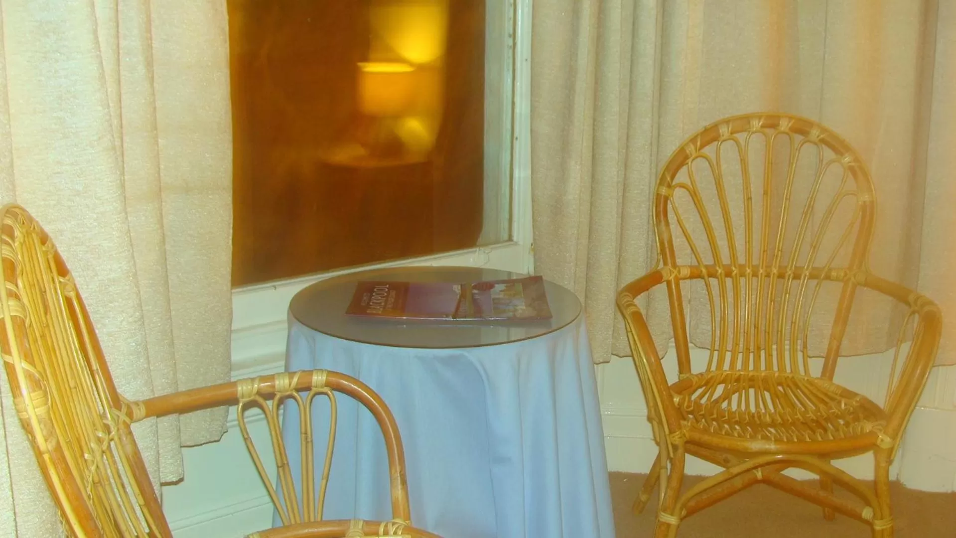 Seating area in Wilsons Hotel - Blackpool Tower View