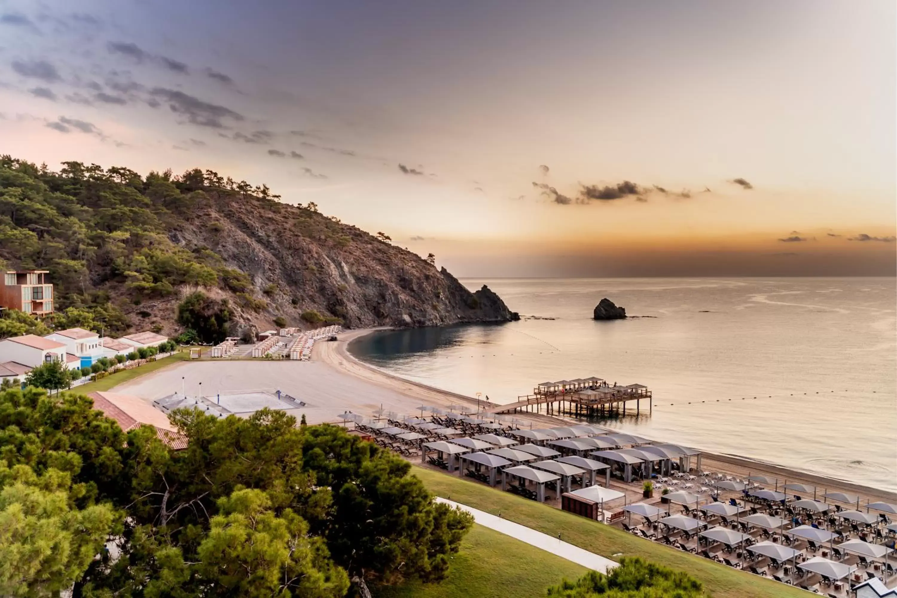 Beach in Rixos Premium Tekirova - The Land of Legends Access