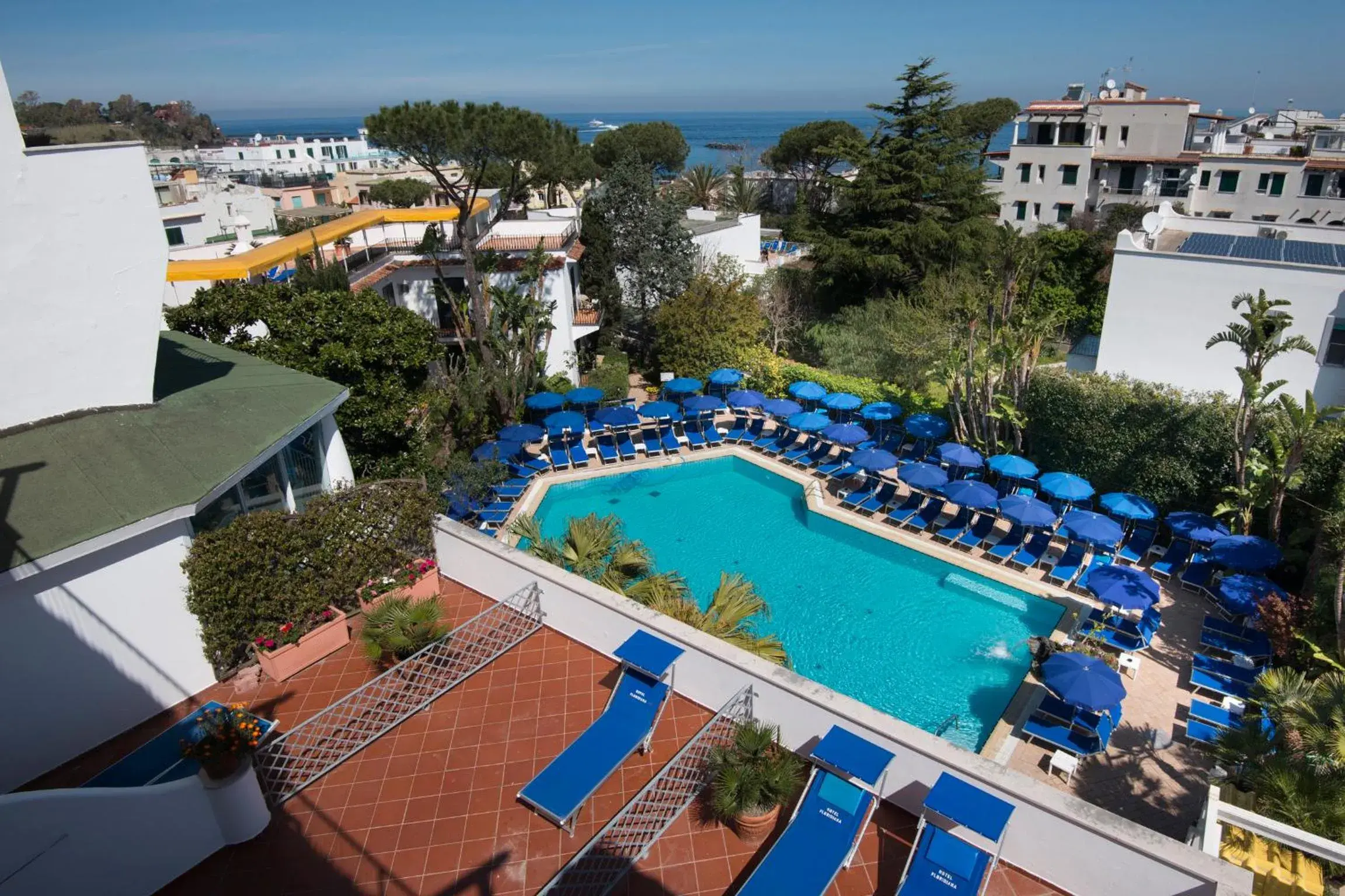 Bird's eye view, Pool View in Hotel Floridiana Terme