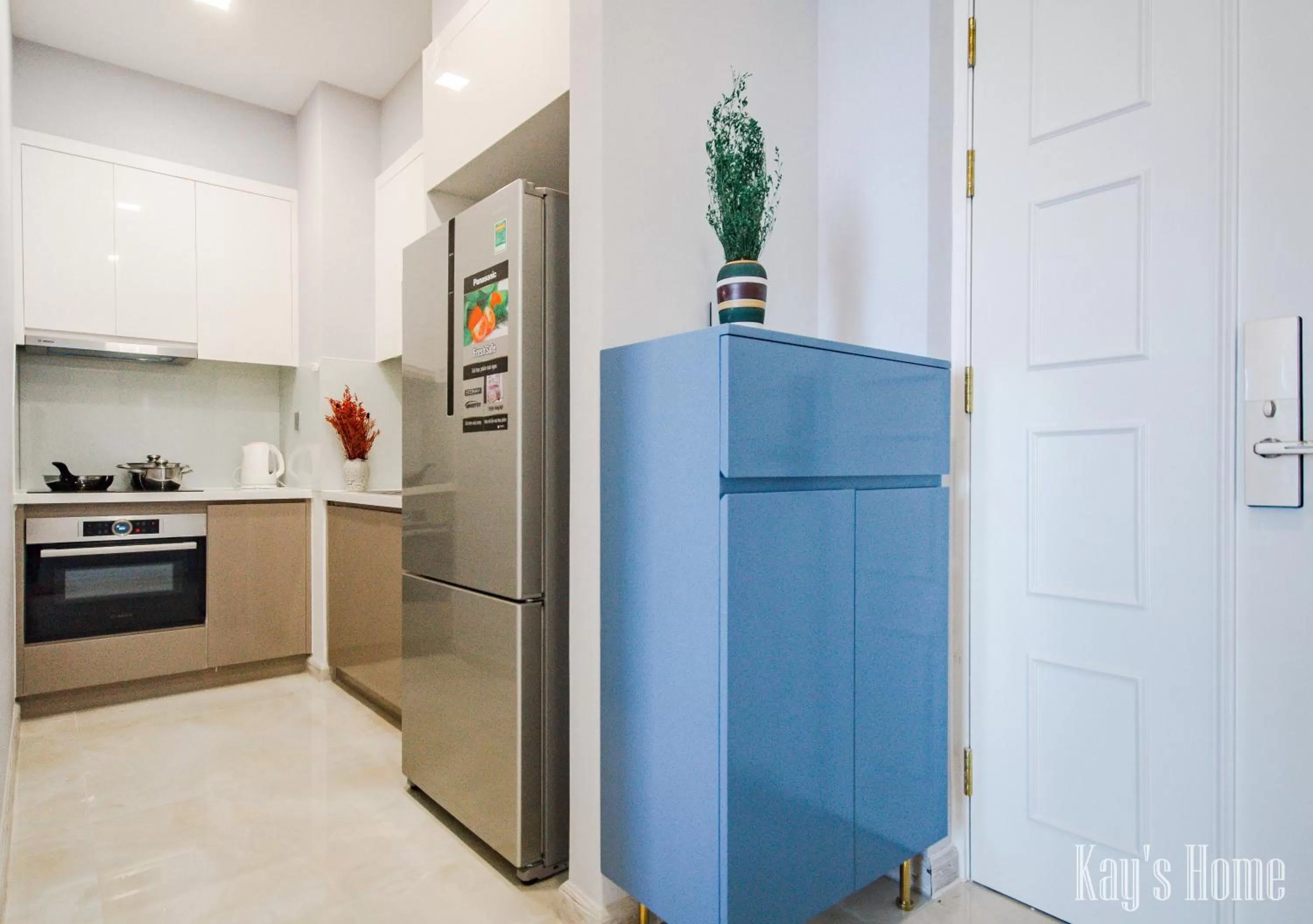 Kitchen or kitchenette, Kitchen/Kitchenette in Vinhomes Central Park-Nice Homes