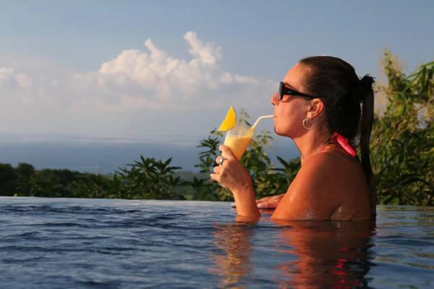 Pool view in Puri Mangga Sea View Resort and Spa