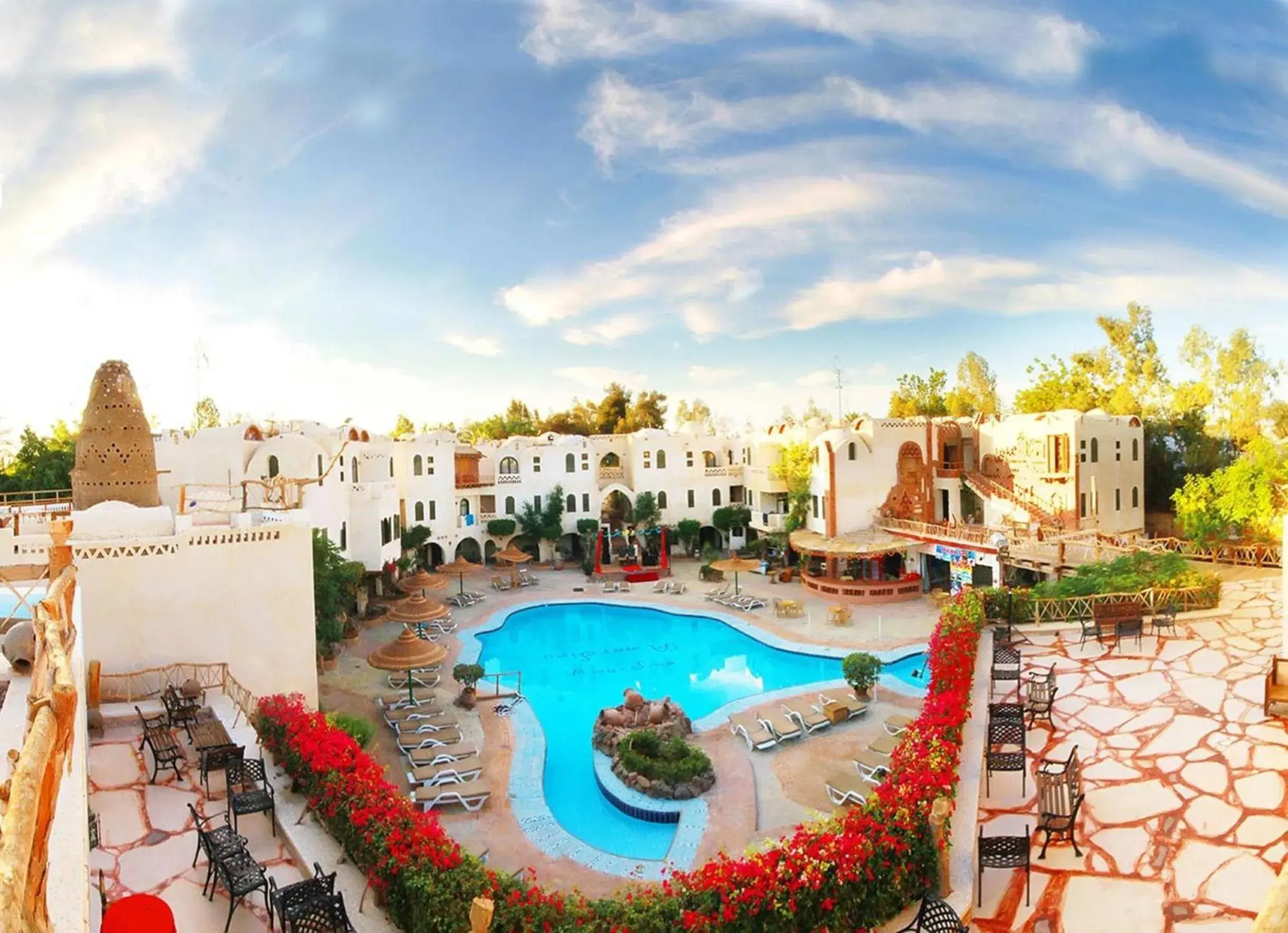 Spring, Pool View in Amar Sina Boutique Egyptian Village