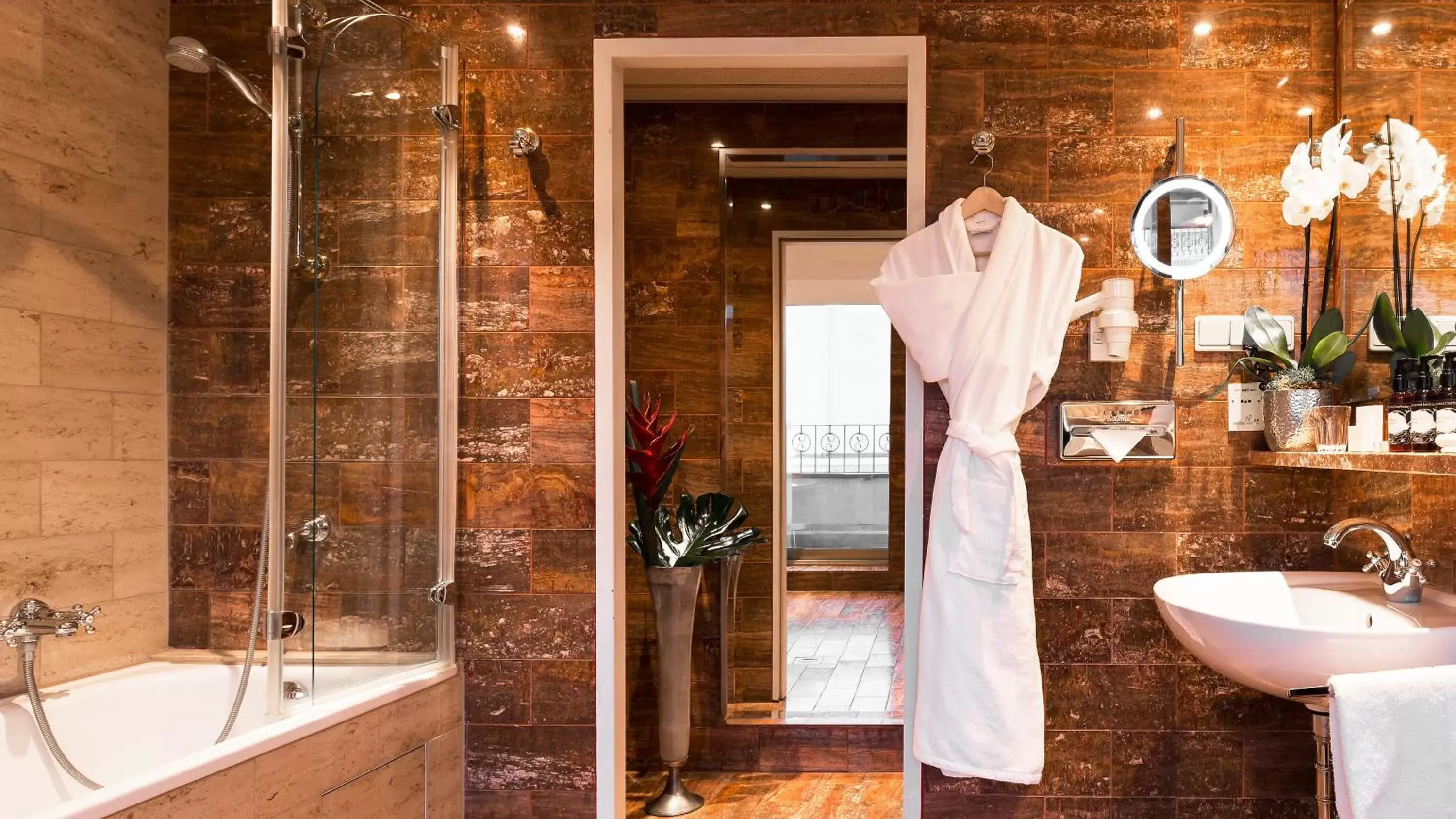 Shower, Bathroom in Hotel Bristol Berlin