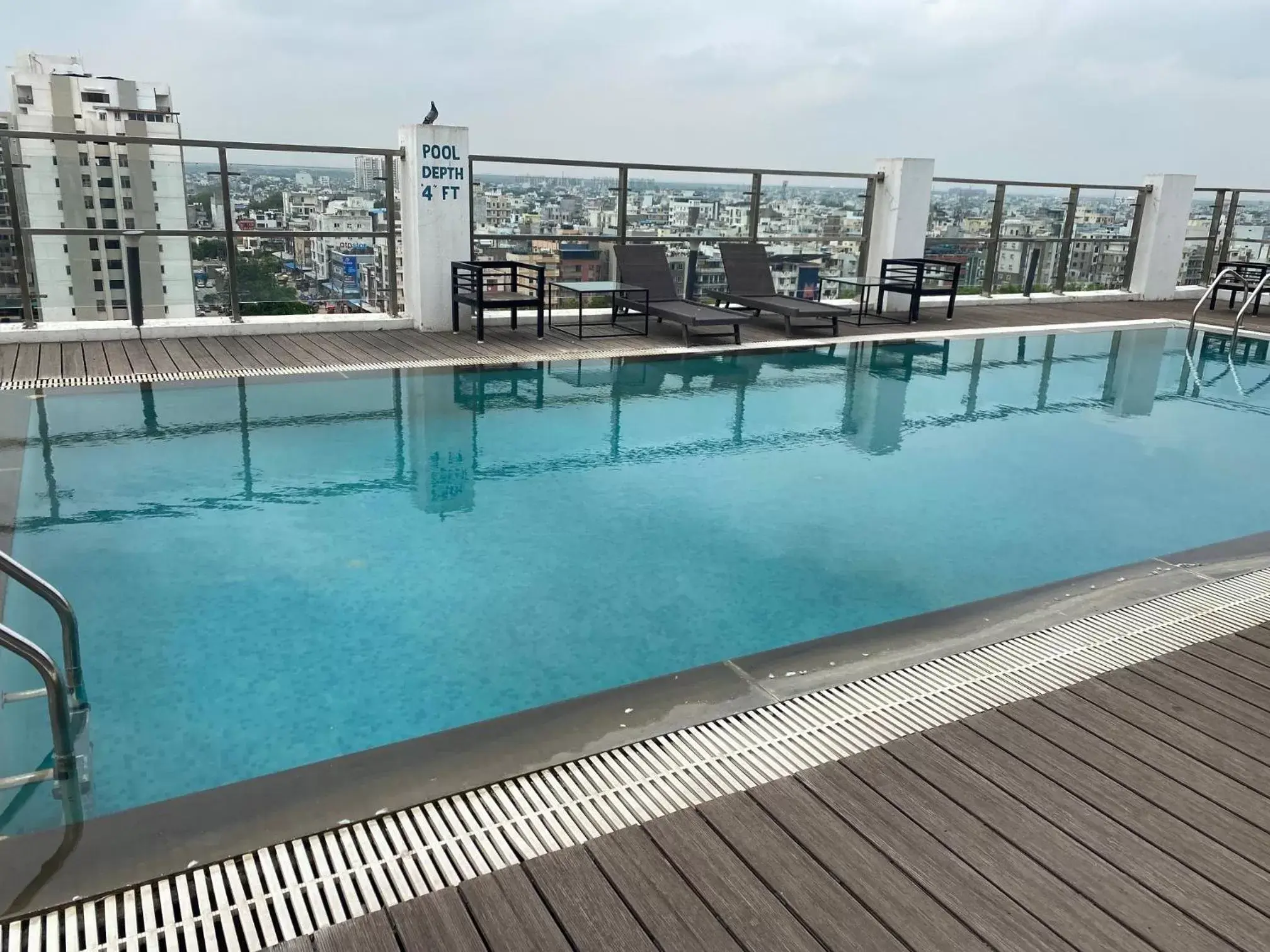 Balcony/Terrace, Swimming Pool in Country Inn & Suites by Radisson Kota