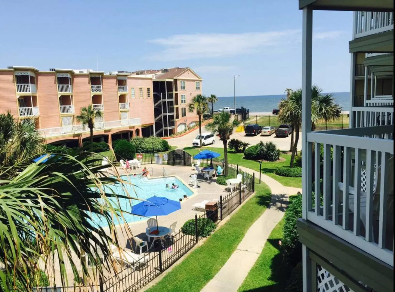 Balcony/Terrace, Pool View in The Victorian Condo/Hotel