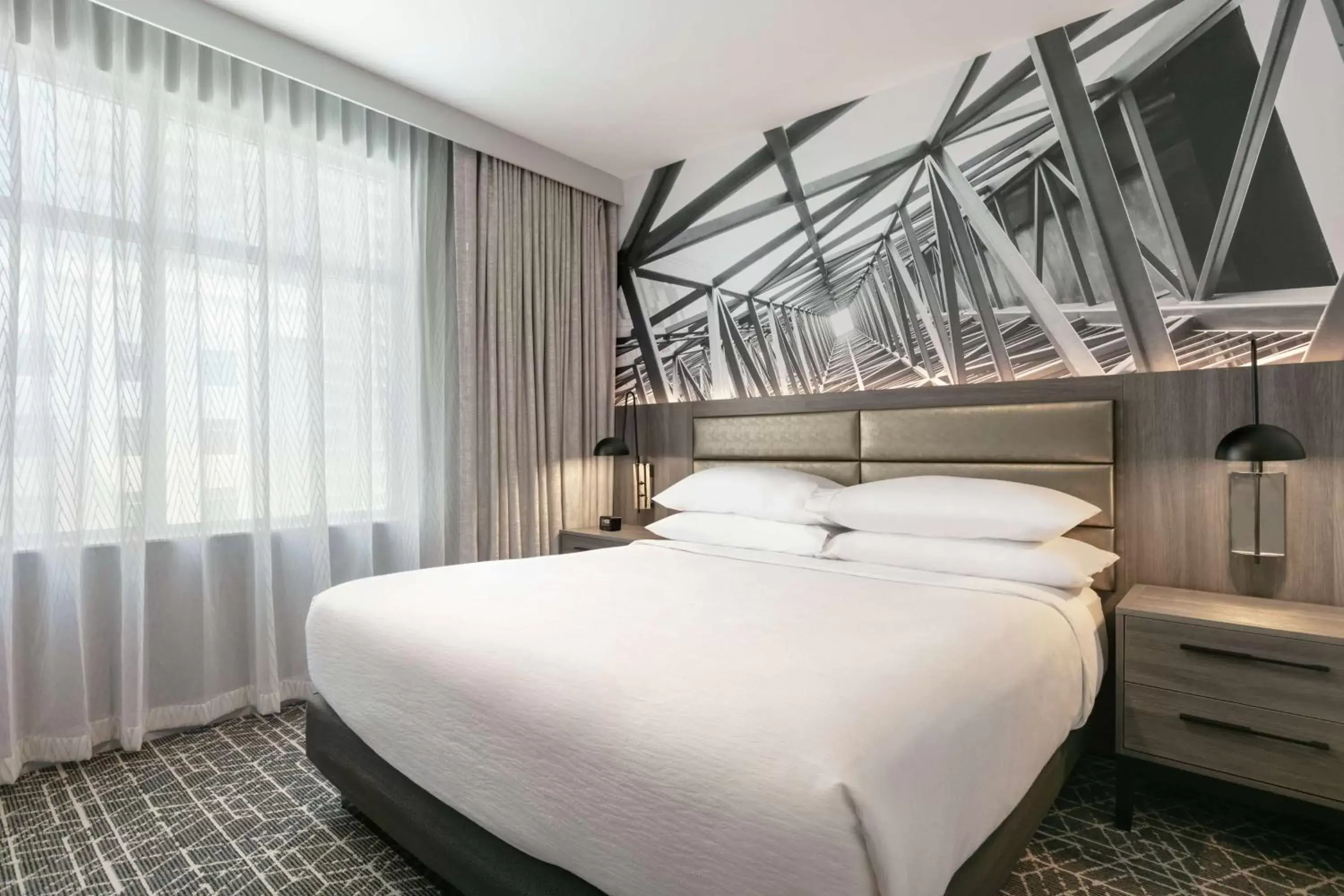 Bed in Embassy Suites by Hilton Atlanta Midtown
