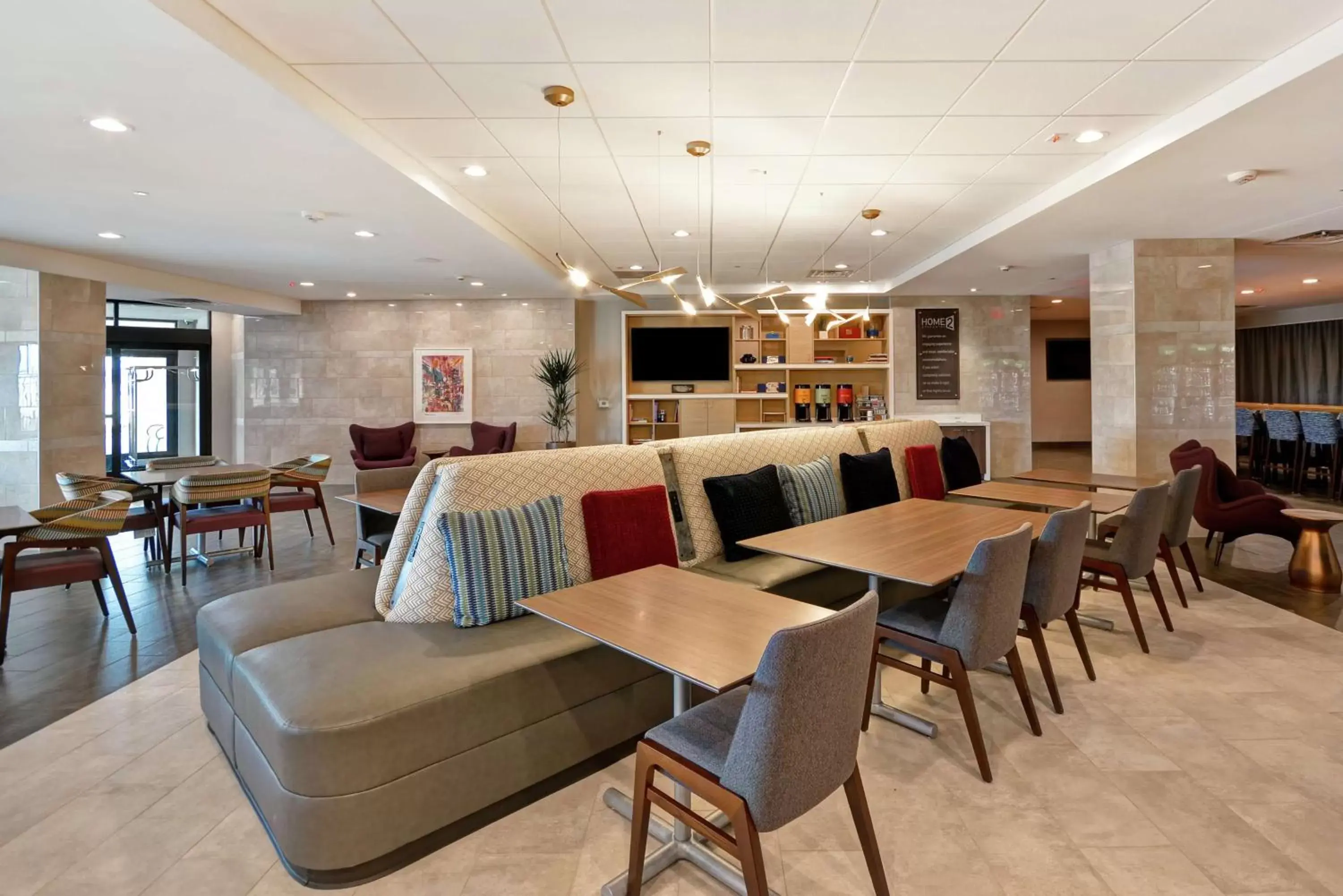 Dining area, Restaurant/Places to Eat in Home2 Suites Plano Legacy West