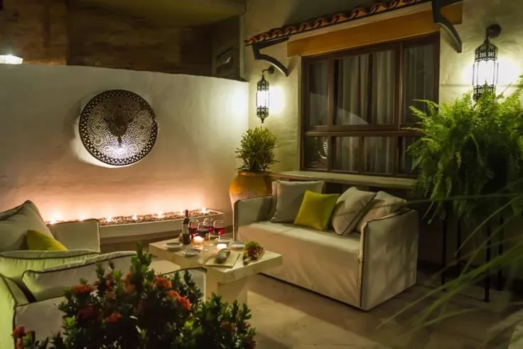 Patio in Hotel Lindo Ajijic Bed & Breakfast