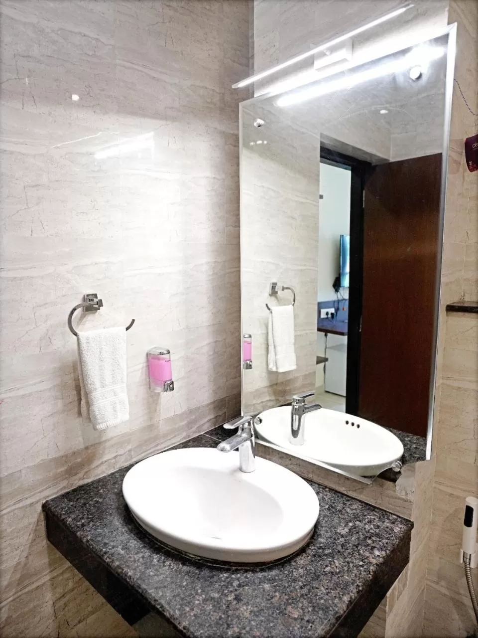 Bathroom in Indira Nikunj Rubystone Exotic