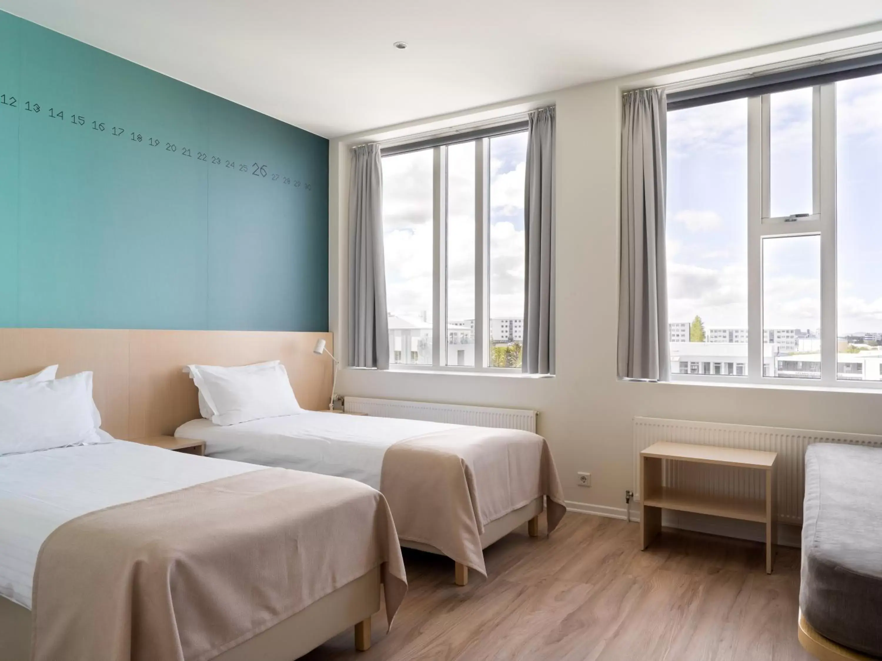 Bed in Reykjavik Lights Hotel by Keahotels