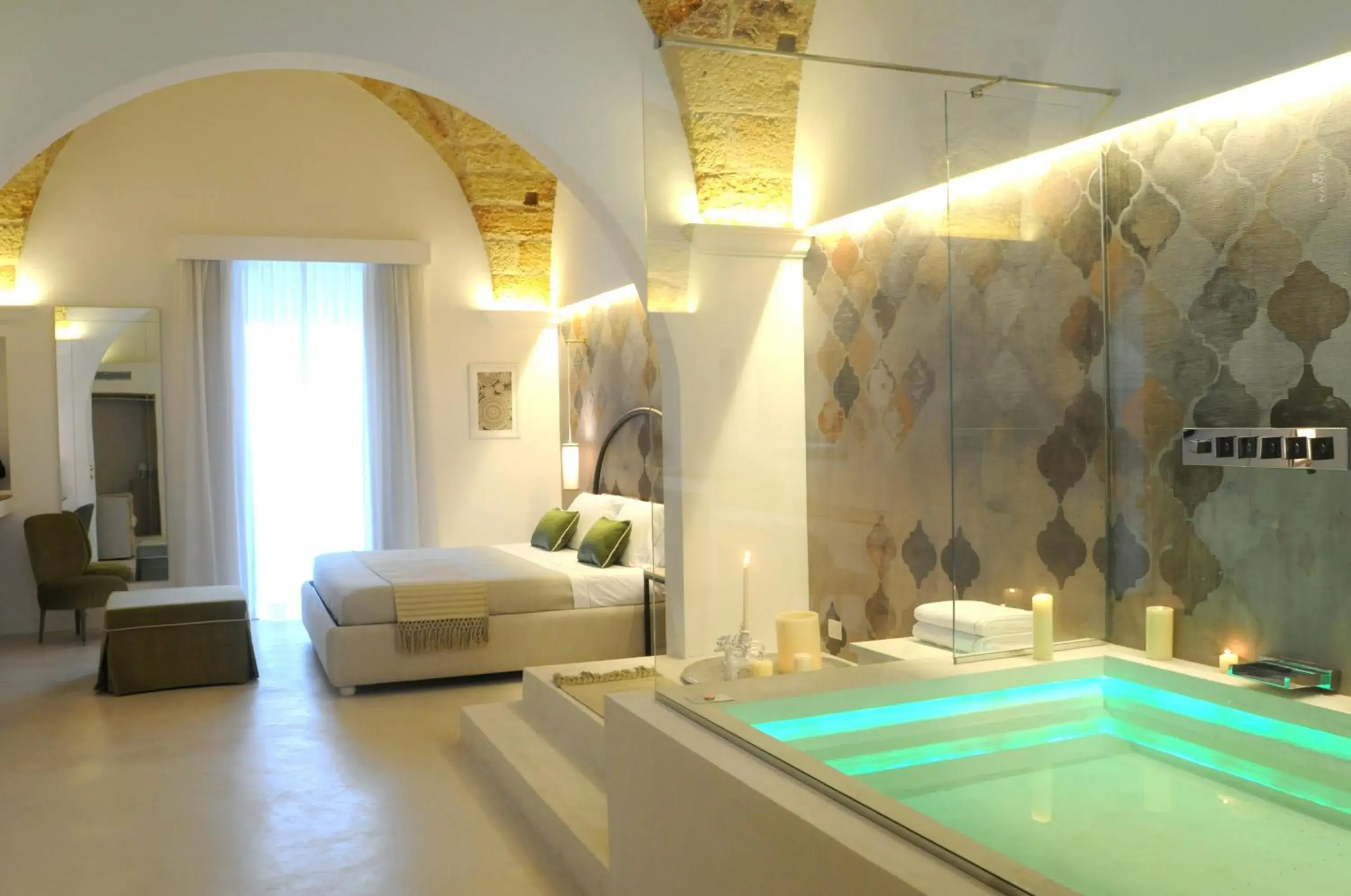 Bedroom, Swimming Pool in La Dimora delle Fate Luxury & SPA