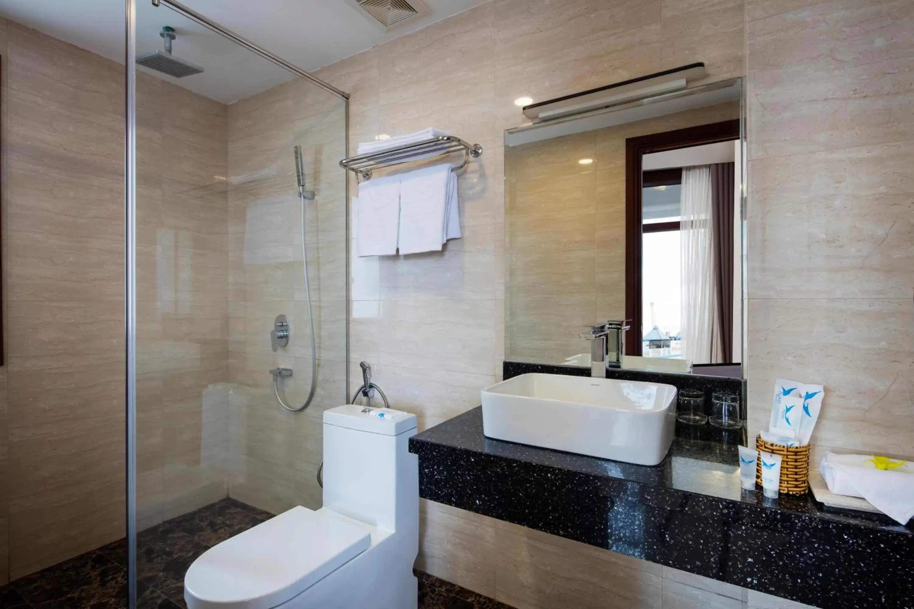 Shower, Bathroom in Apus Hotel