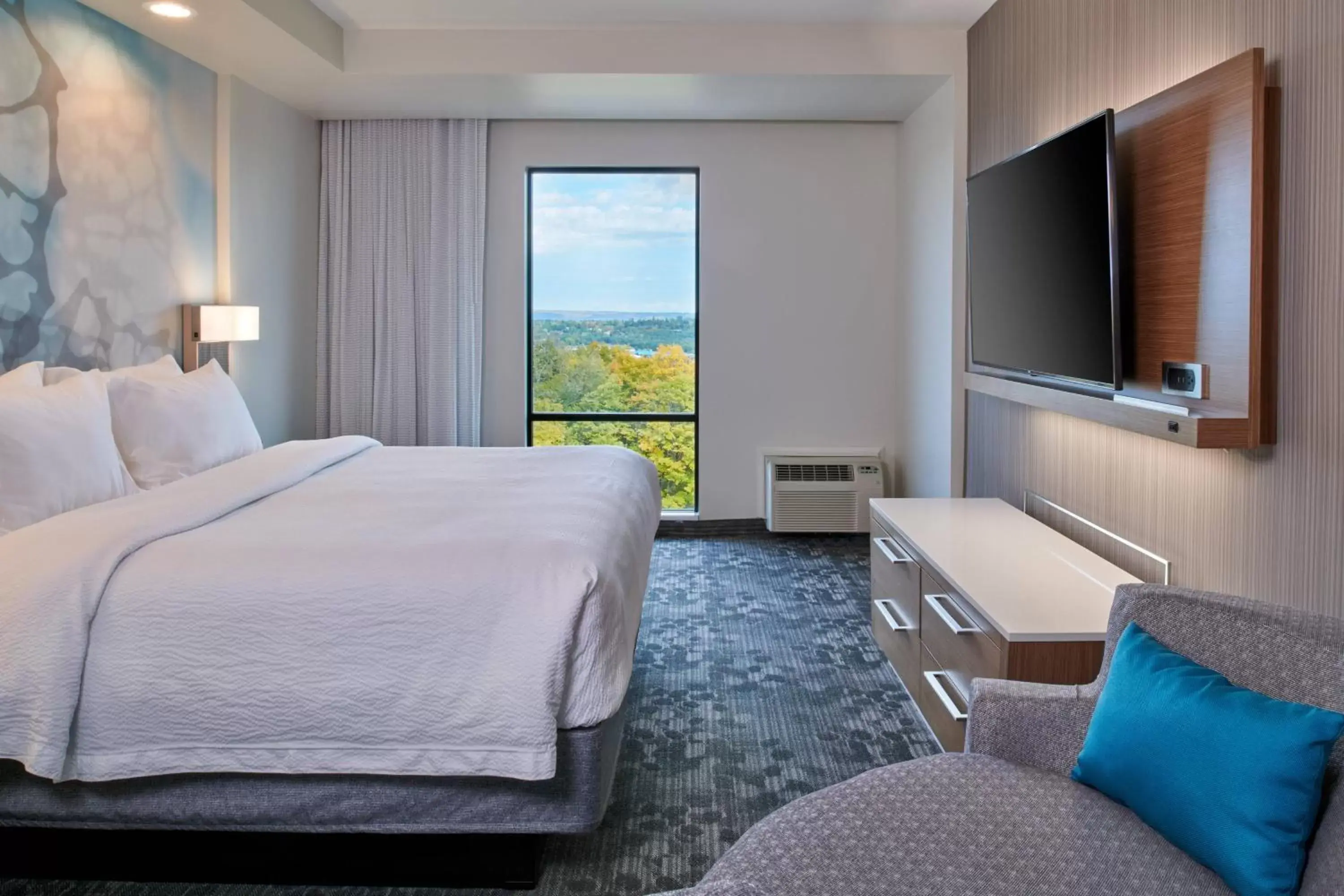 Bedroom in Courtyard by Marriott Petoskey at Victories Square