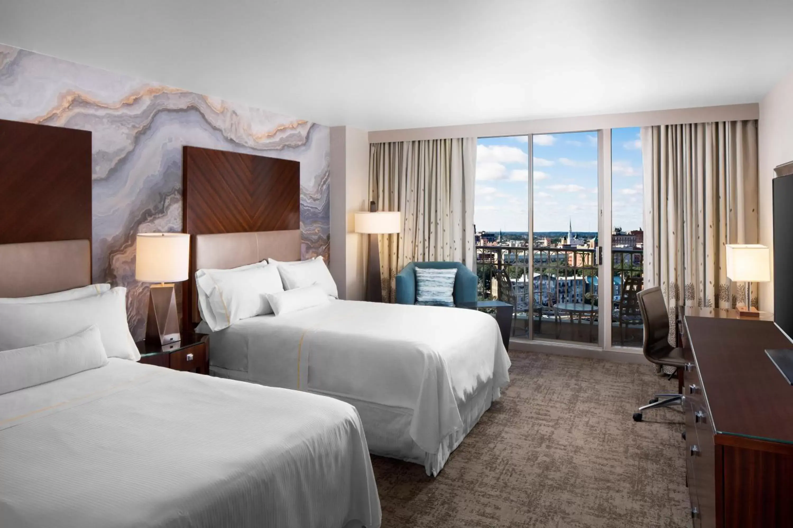 Guest room, 2 Double, Savannah view, River view, Balcony in The Westin Savannah Harbor Golf Resort & Spa
