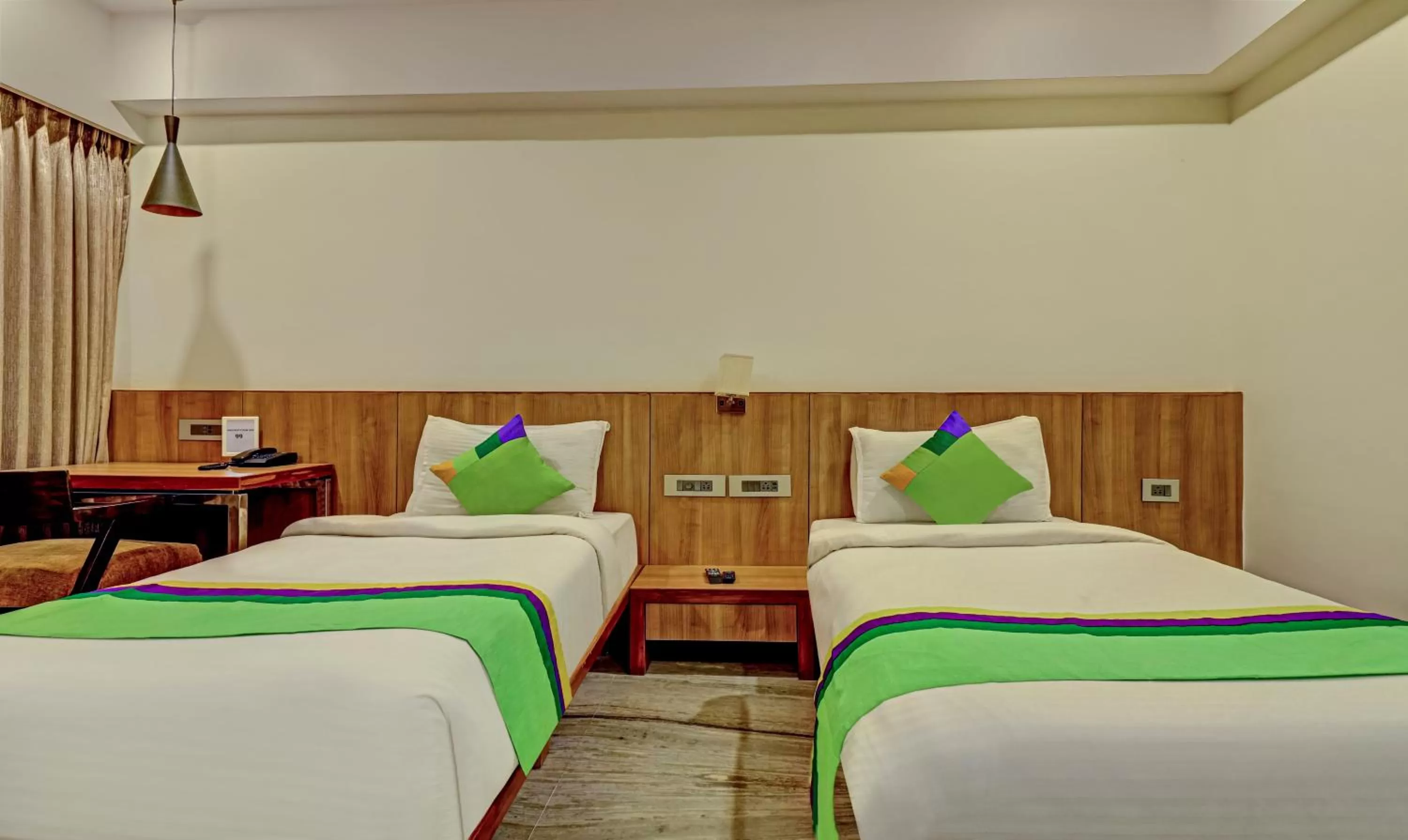 Bedroom, Bed in Treebo Seaesta RK Beach