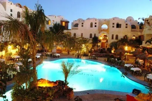 Swimming pool, Pool View in Amar Sina Boutique Egyptian Village