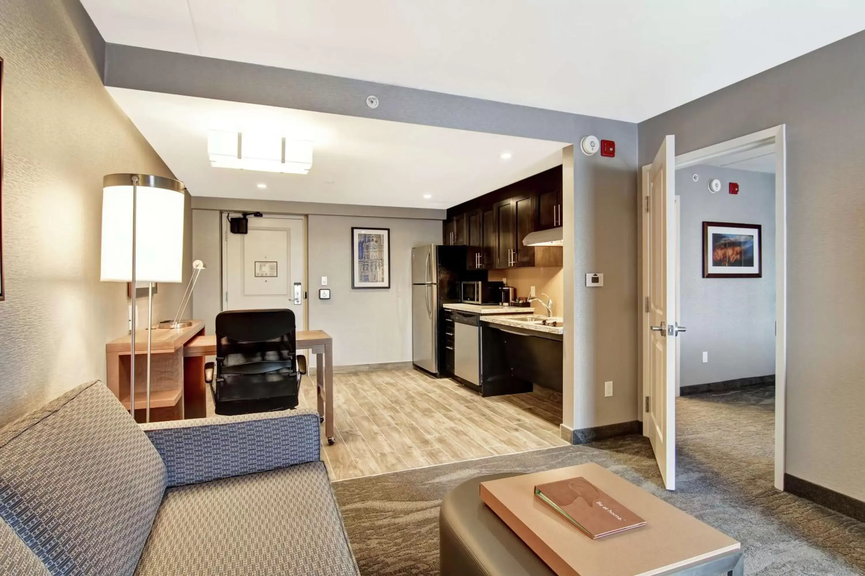 Bedroom, Kitchen/Kitchenette in Homewood Suites By Hilton Ottawa Kanata