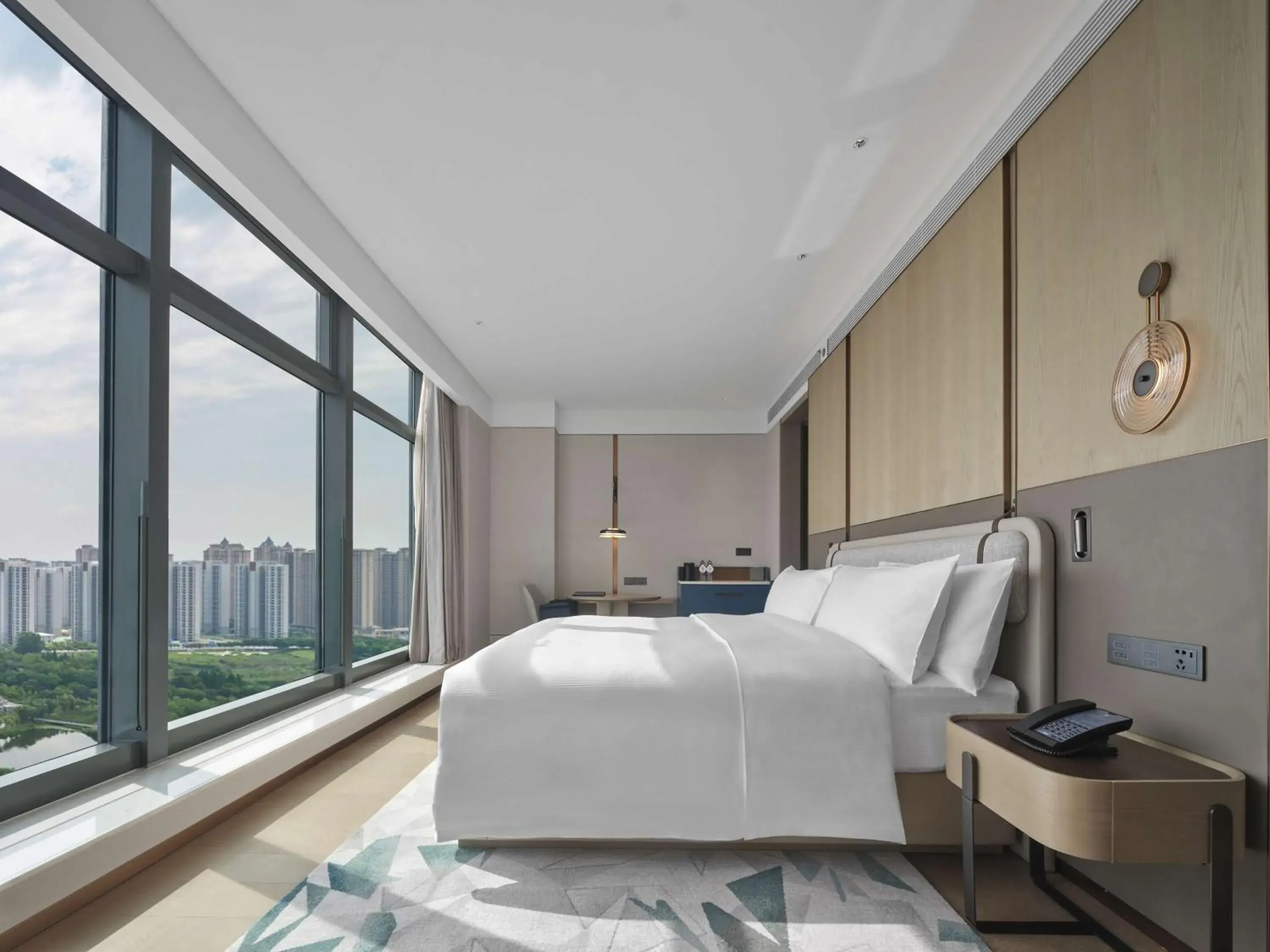 View (from property/room), Bed in Doubletree By Hilton Rugao View (from property/room), Bed in Doubletree By Hilton Rugao