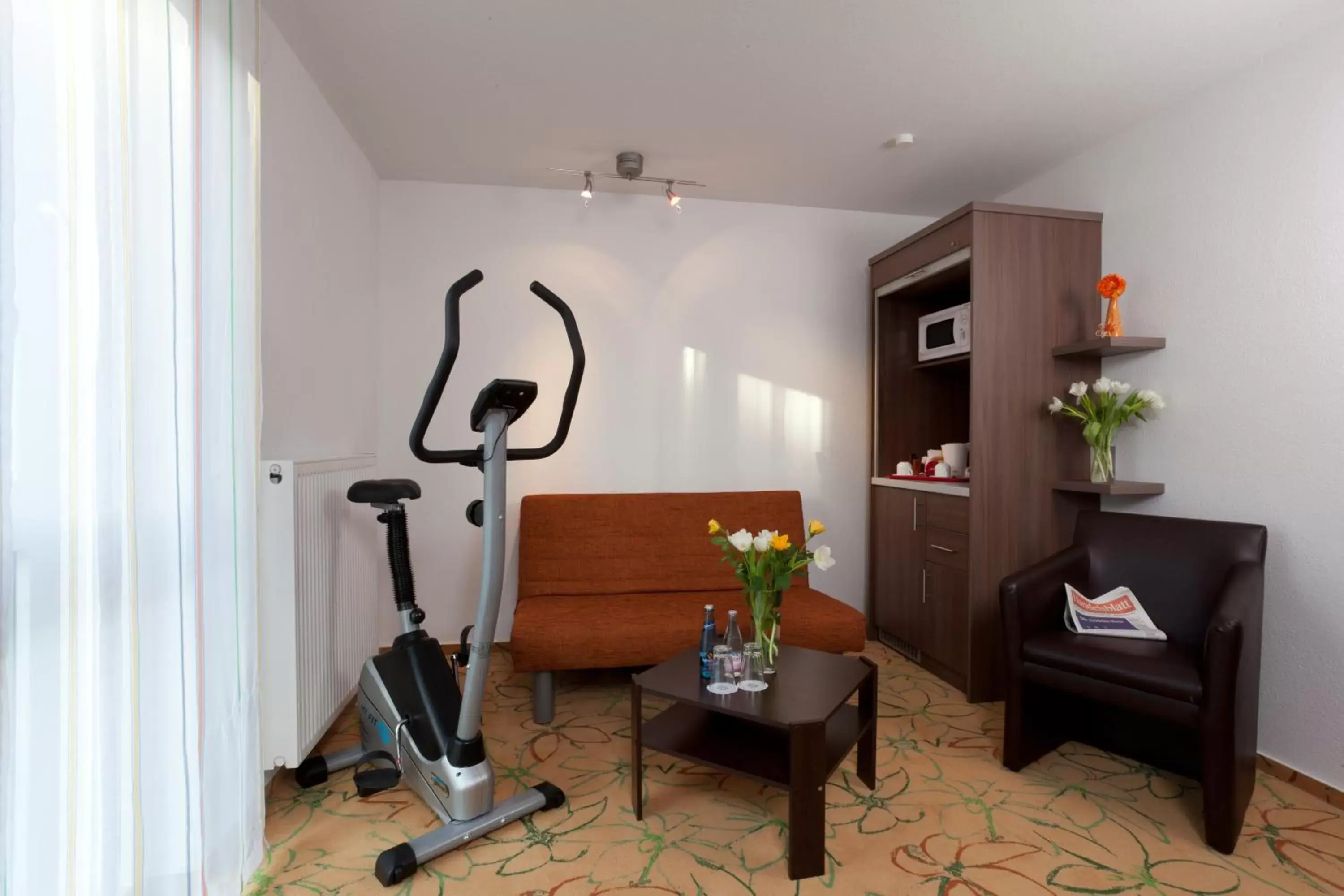 Seating area, Fitness Center/Facilities in Hotel Aviva