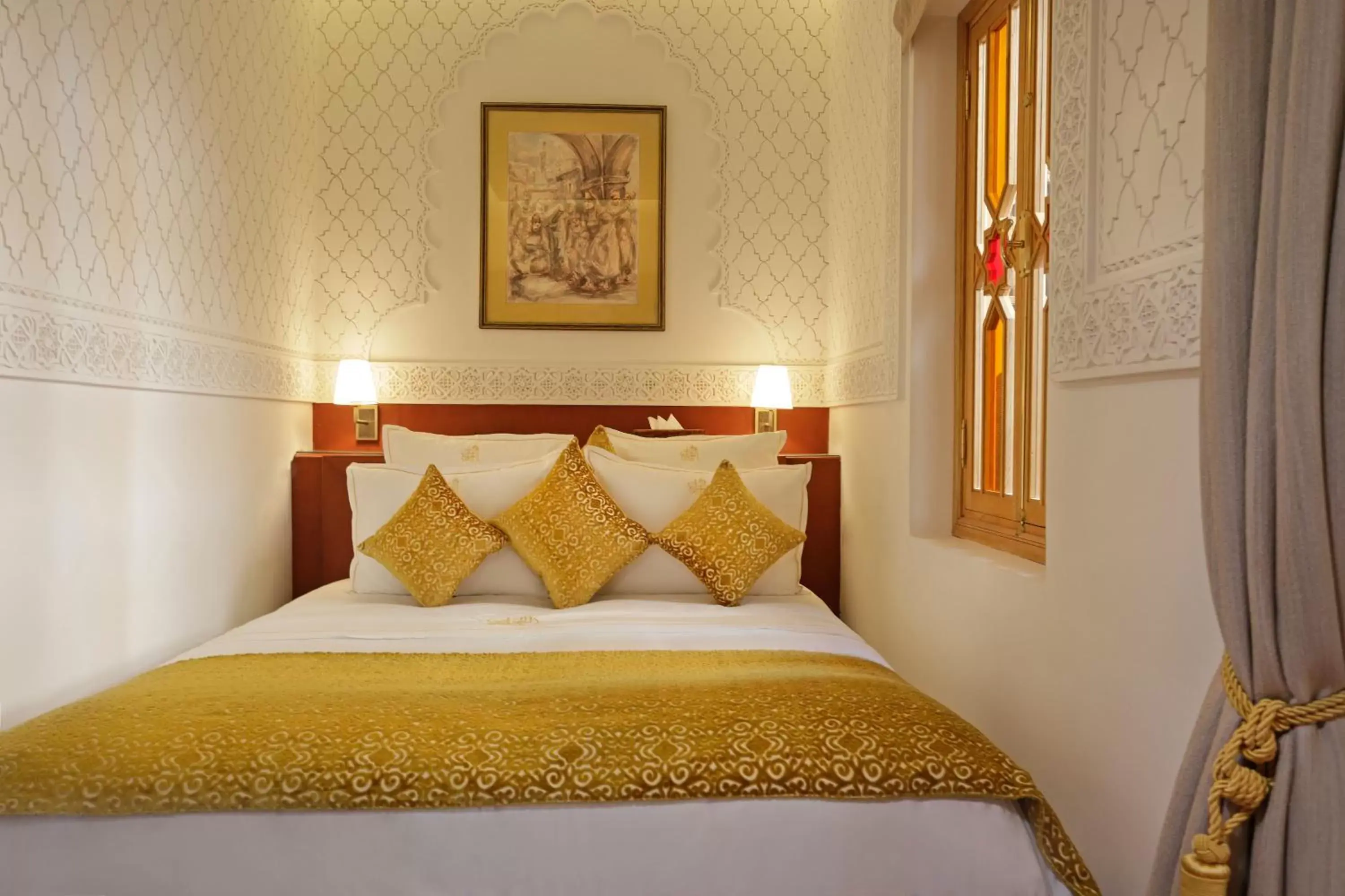 Bed in La Maison Arabe Hotel, Spa & Cooking Workshops