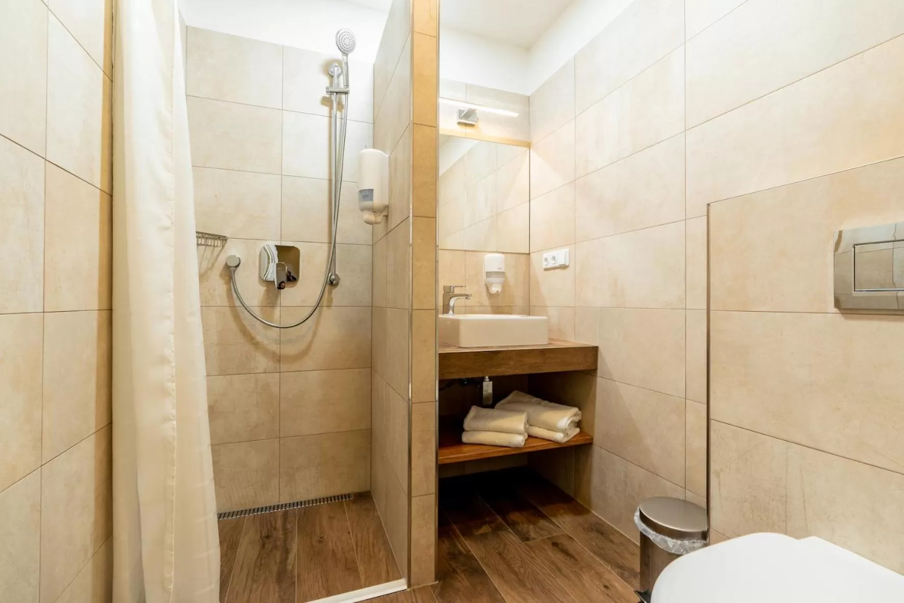 Shower in Hotel Dvur Hoffmeister