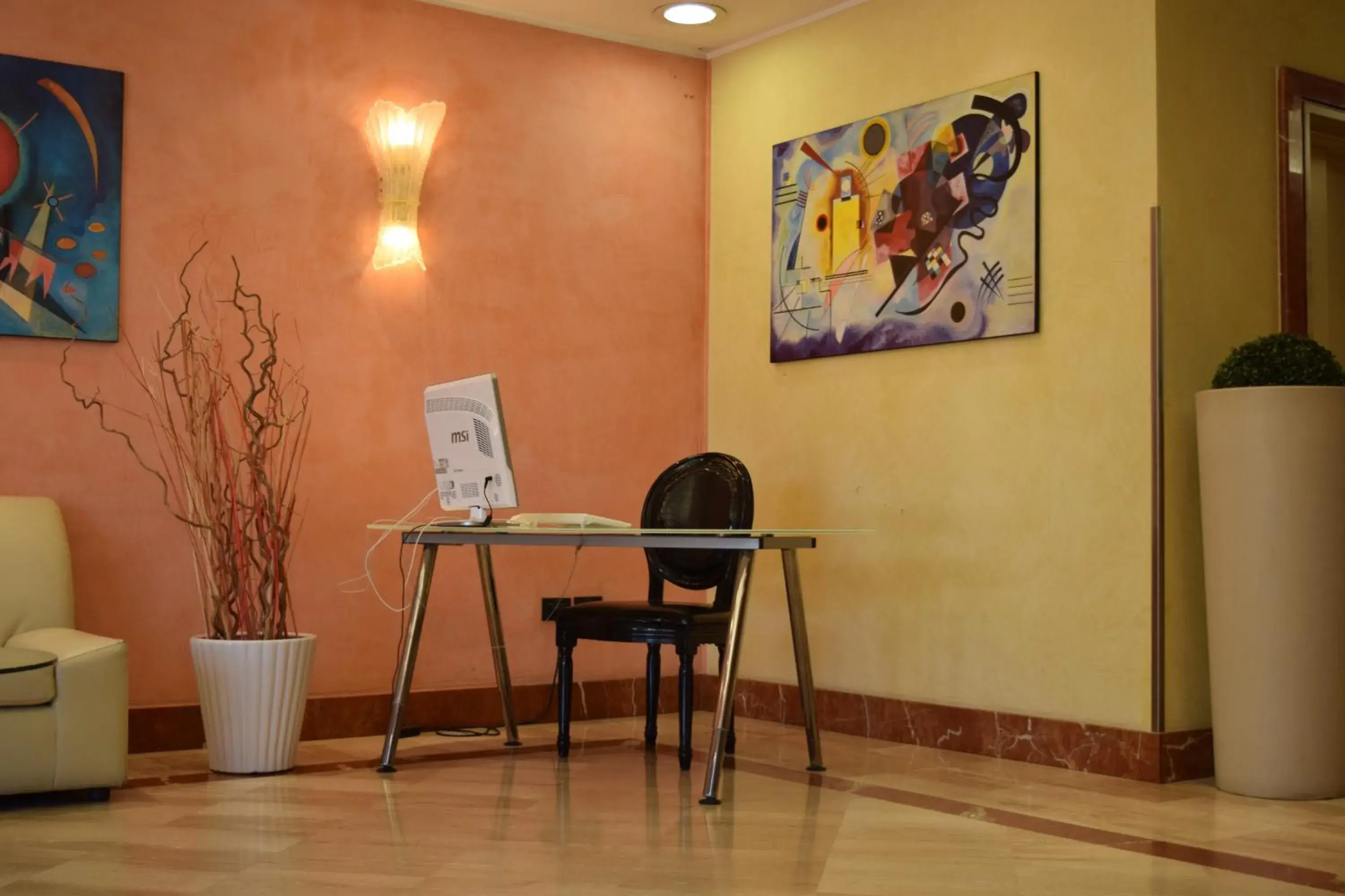 Lobby or reception in Hotel President Pomezia