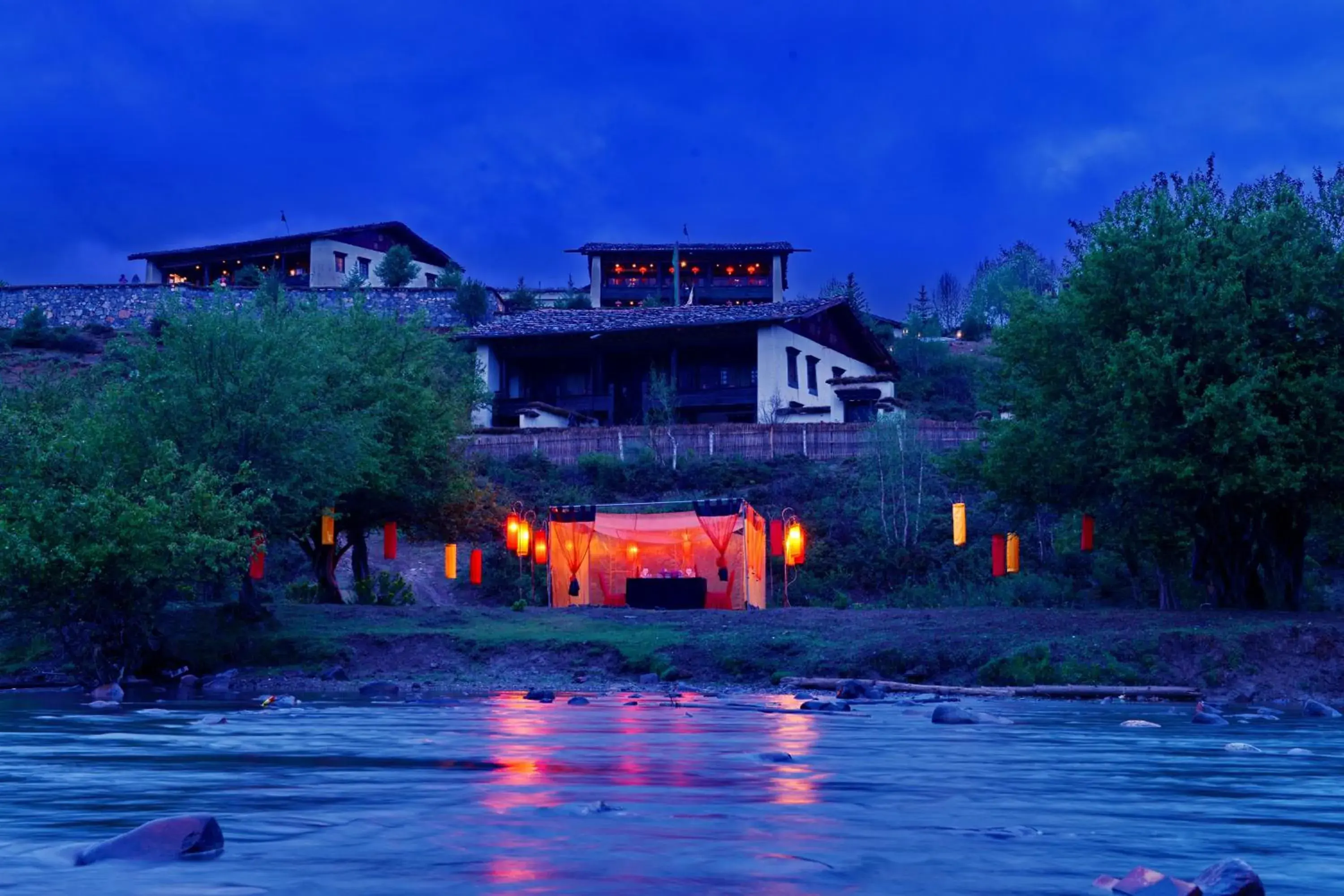 Night, Property Building in Banyan Tree Ringha