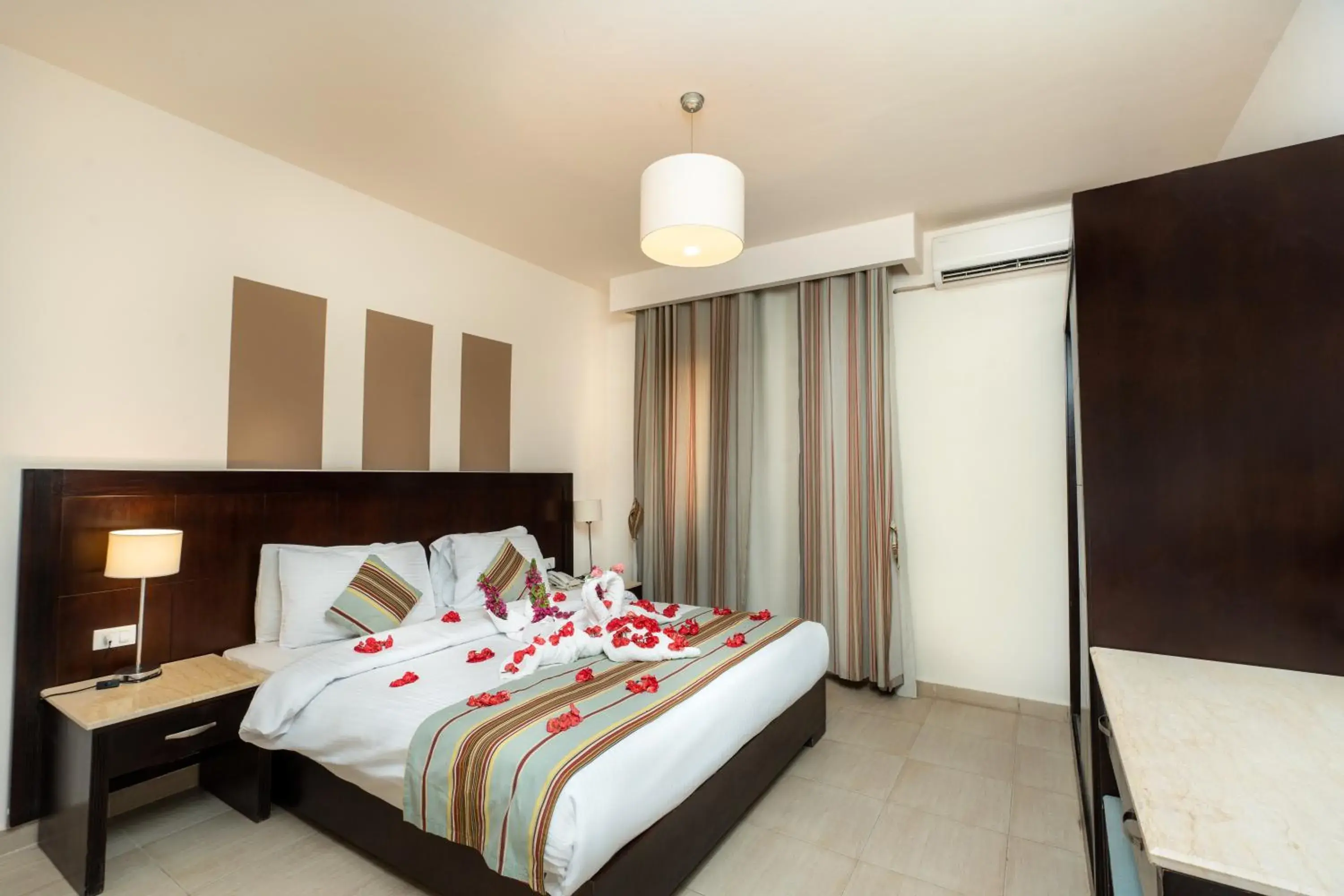 Bedroom, Bed in El Karma Beach Resort & Aqua Park - Hurghada Bedroom, Bed in El Karma Beach Resort & Aqua Park - Hurghada