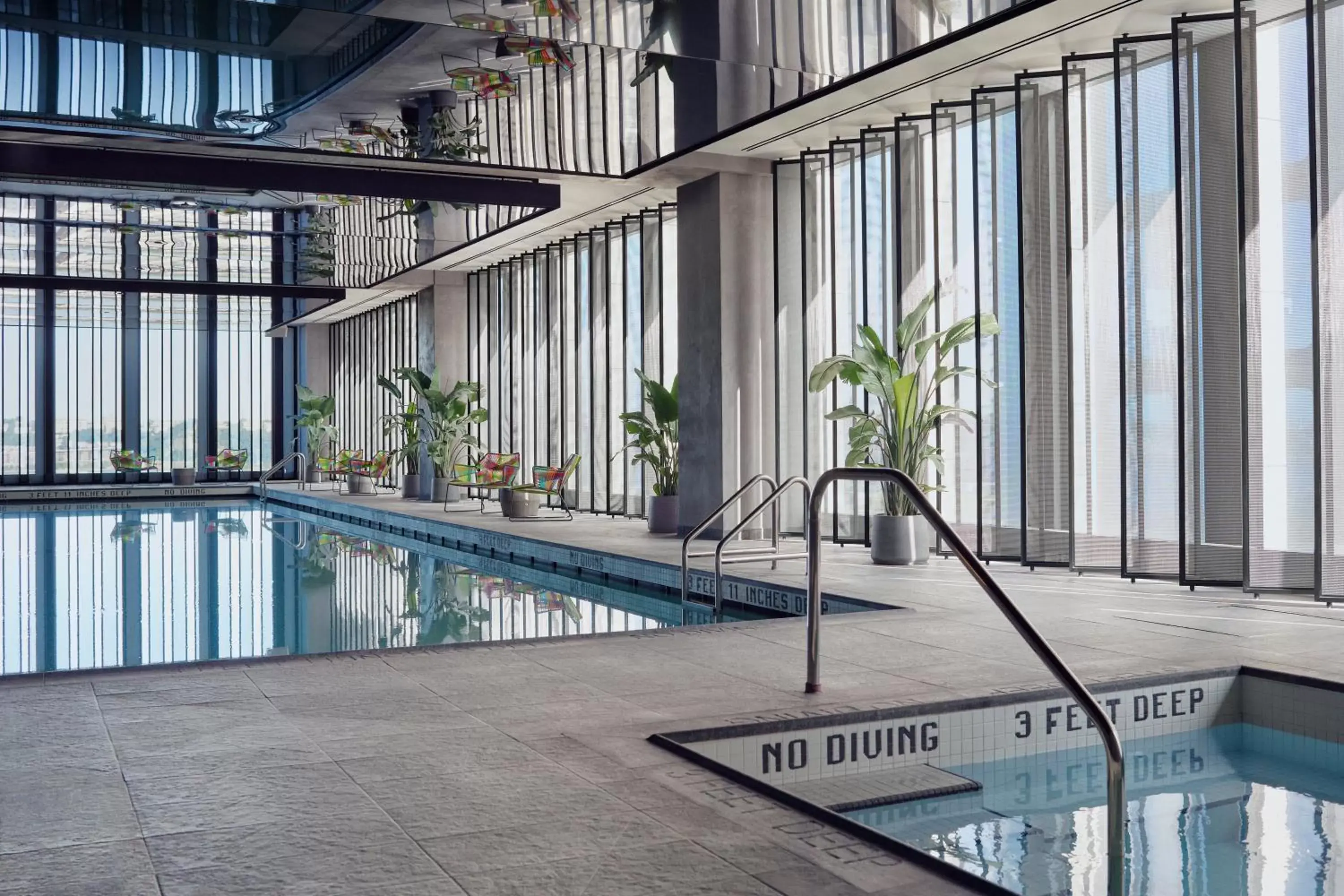 Swimming Pool in Equinox Hotel Hudson Yards New York City